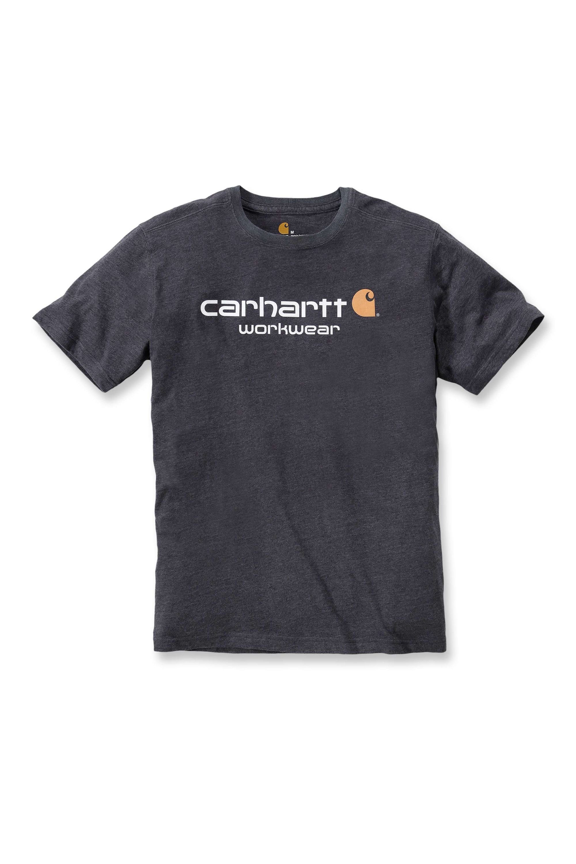 LOGO CORE S/S heather T-Shirt (1-tlg) T-SHIRT Carhartt crh-carbon