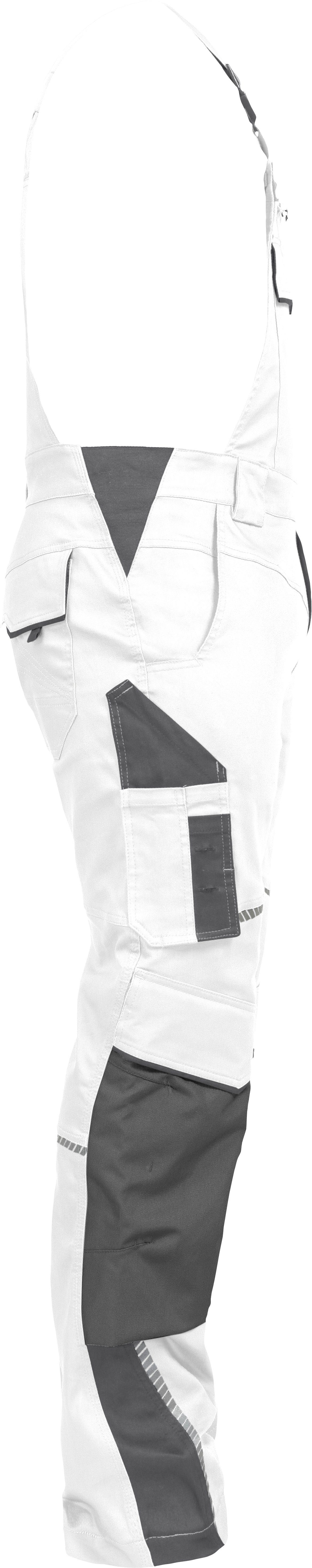 Leibwächter Arbeitslatzhose Herren Flex-Line Latzhose (Arbeitshose mit Keil im Schritt) mit Reflektoren – Bild 5 von 5