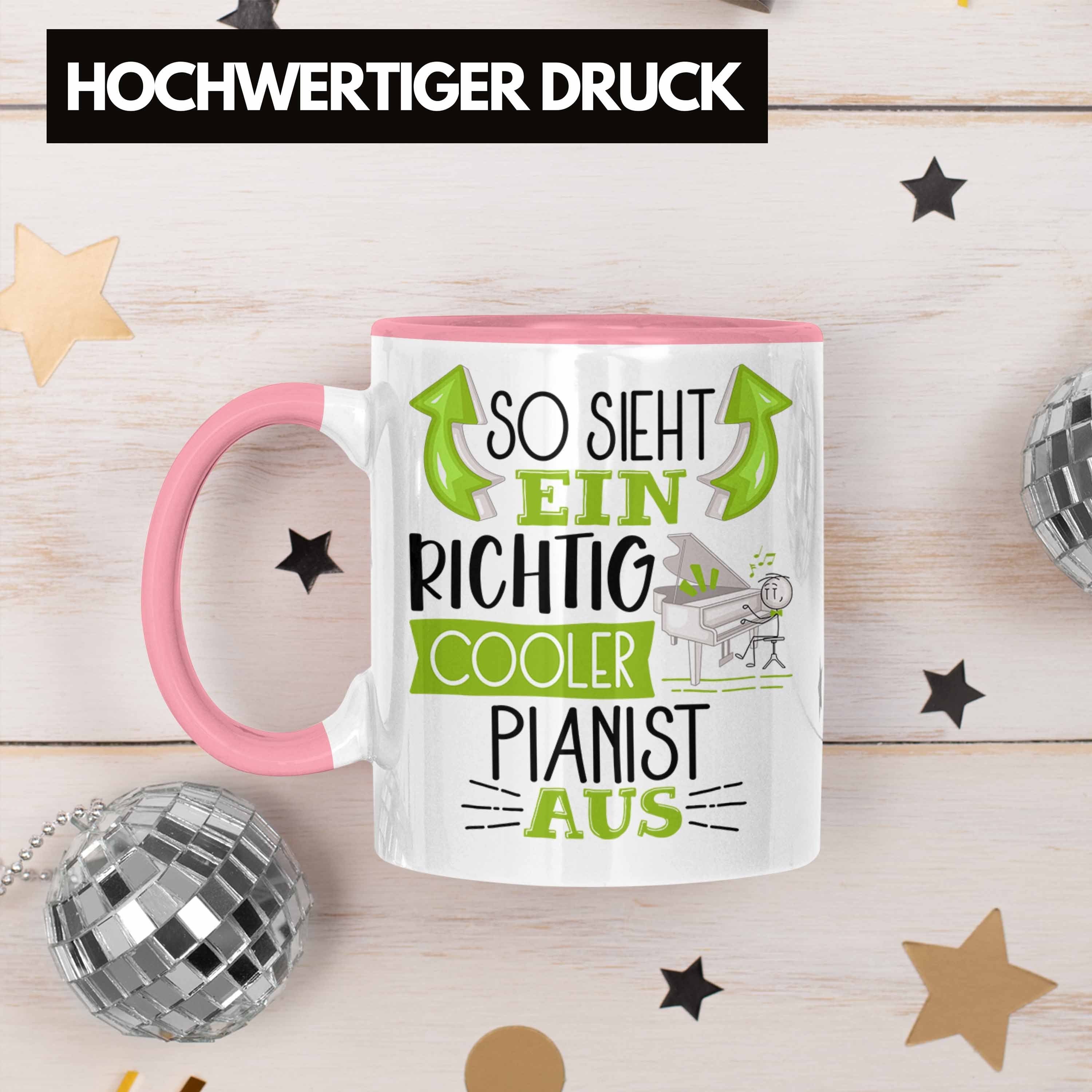 Cooler Richtig Tasse Tasse Rosa Geb Pianist Aus für Sieht Ein So Trendation Geschenk Pianist