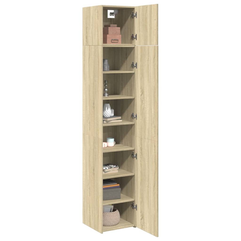 vidaXL Sideboard Hochschrank Schmal Sonoma-Eiche 40x42,5x225 günstig online kaufen