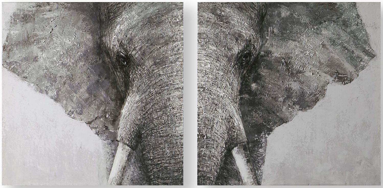 Art for the home Mehrteilige Bilder »Luxus Elefant«, (Set, 2 Stück)-Otto