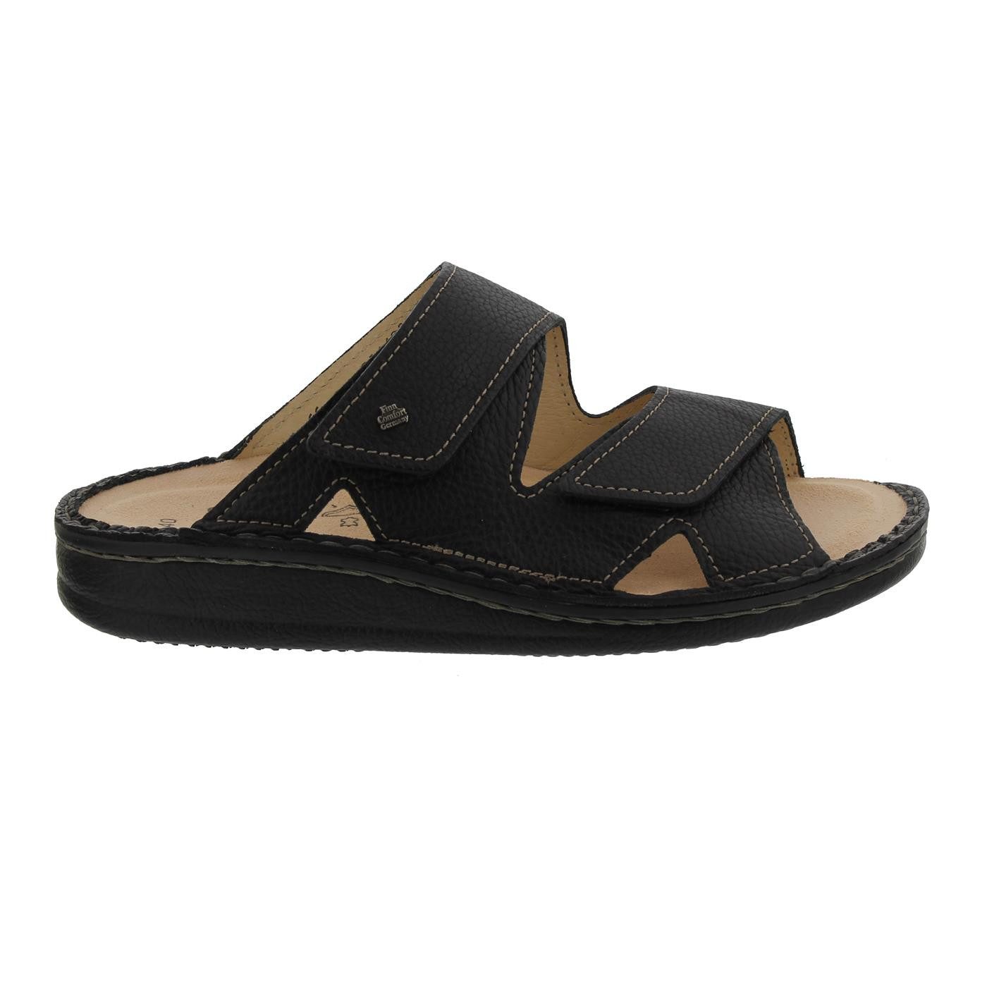 Finn Comfort Finn Comfort Danzig-S Pantolette, Bison (Glattleder), schwarz, Weichbe Pantolette