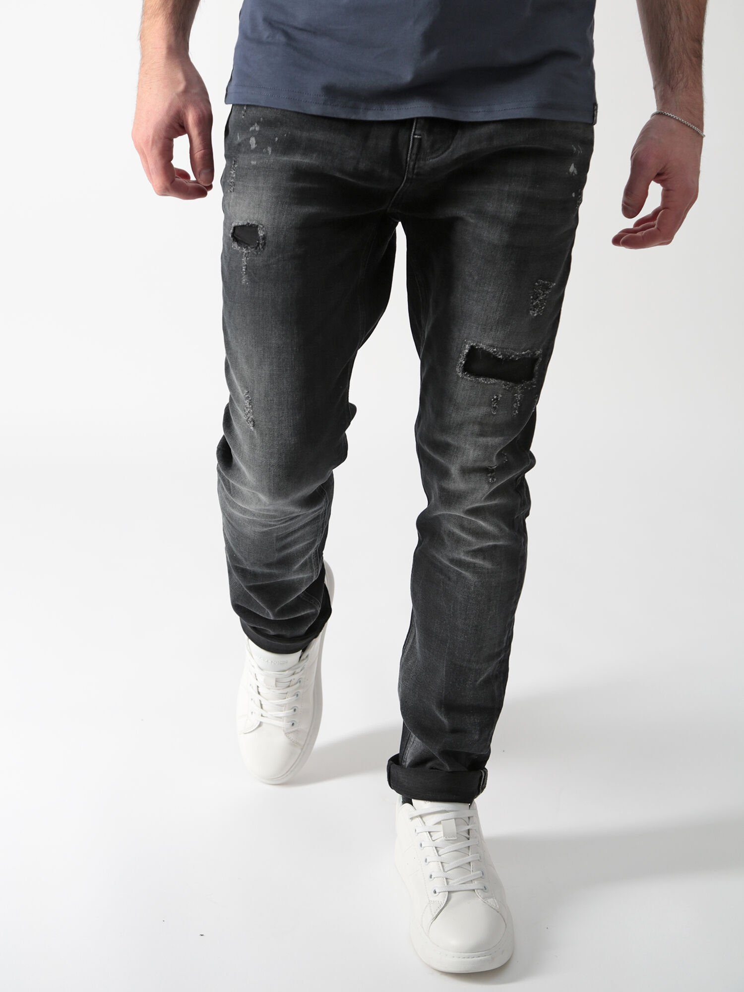 Miracle of Denim Tapered-fit-Jeans Alvin Angenehmer Tragekomfort Noughty Black