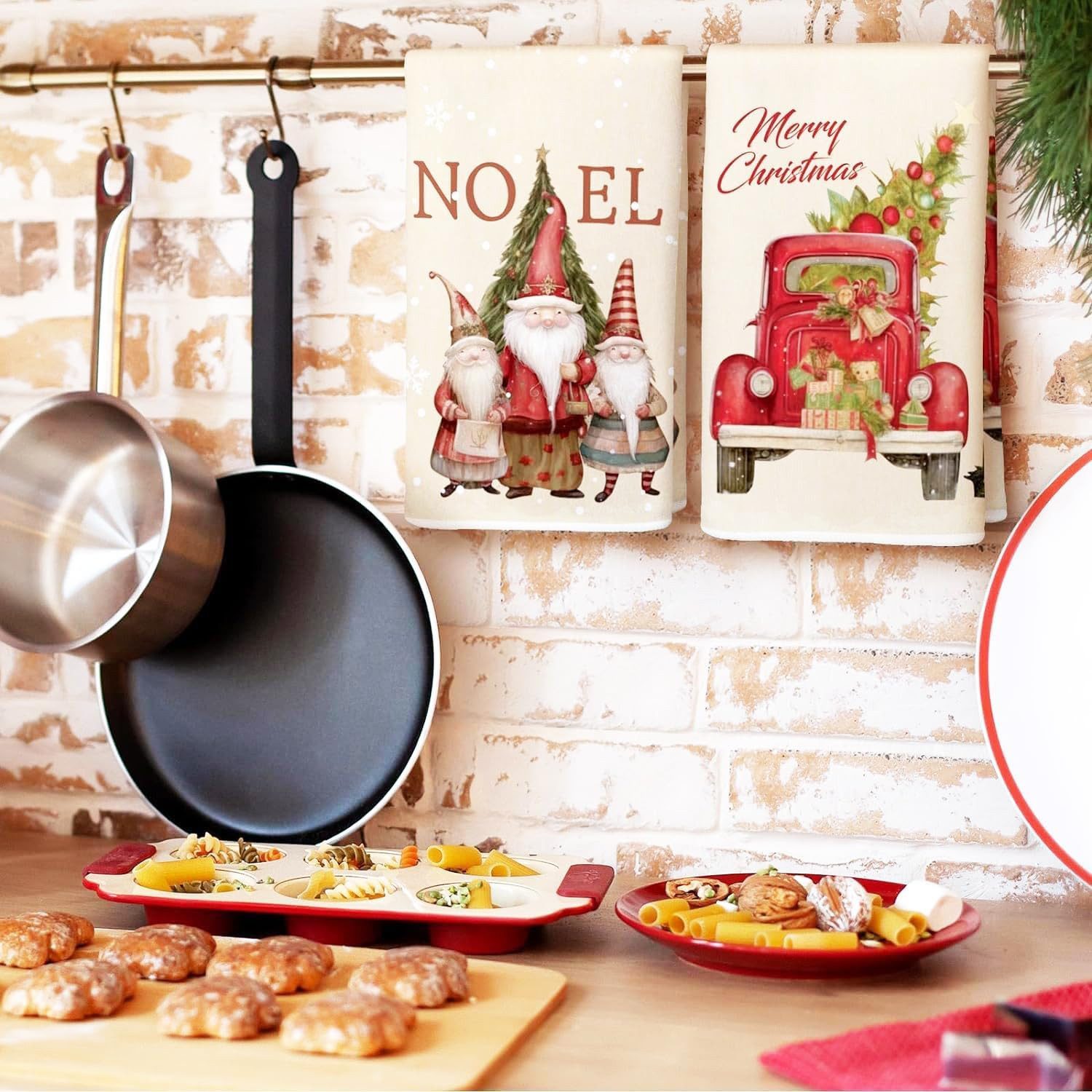 FOUORTUNATE-BEE Geschirrtuch  Weihnachtsdeko Weihnachten Deko Geschirrtüche günstig online kaufen