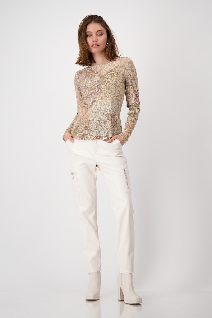 Monari Blusenshirt Shirt mit Paisleymuster brown günstig online kaufen