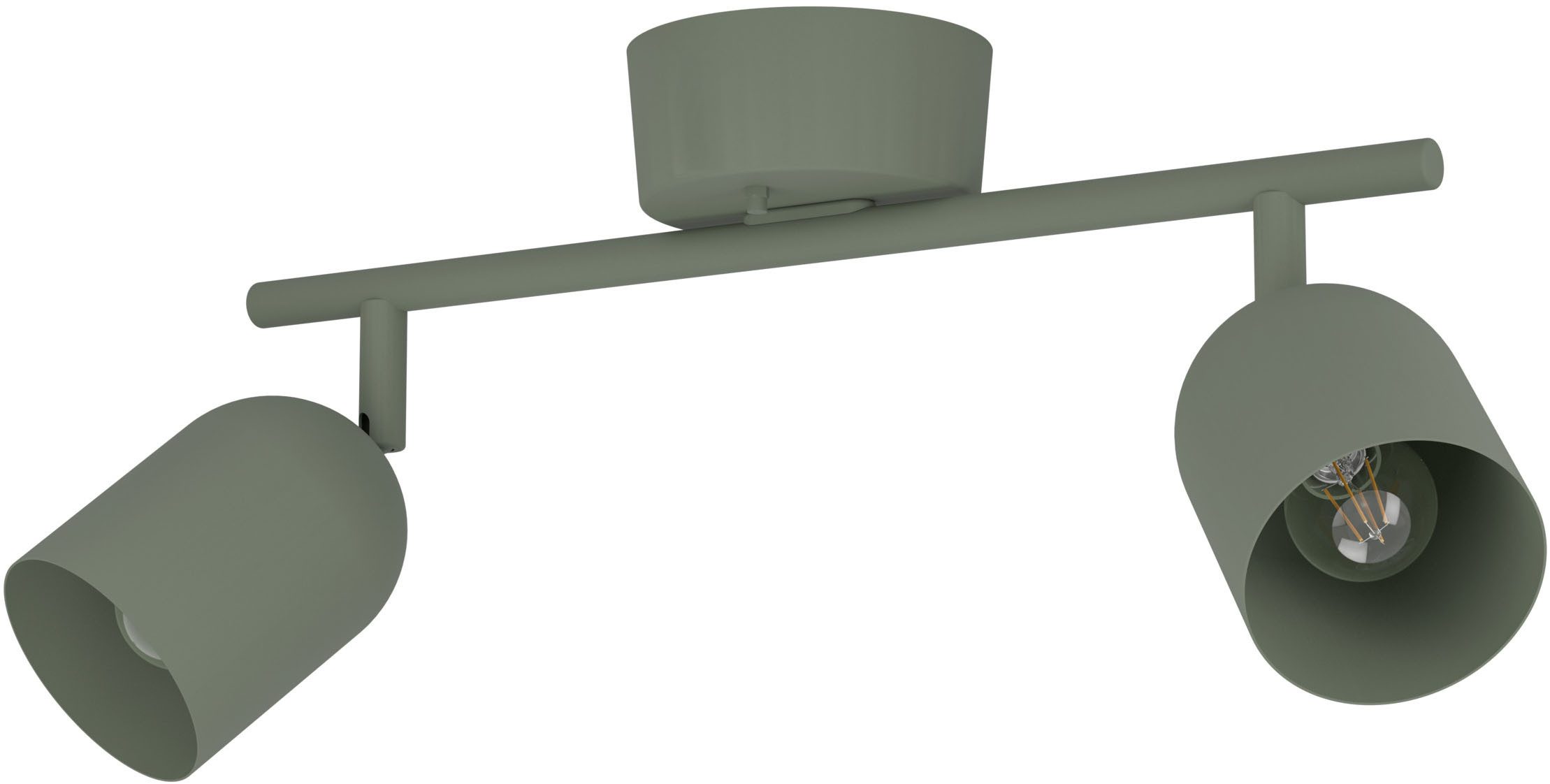 EGLO Deckenspot TILSTON Spotlampe - Stahl - E14 - 2X40W - IP20, ohne Leuchtmittel, Deckenlampe, Deckenstrahler, Strahler, L28 x B8 x H20,5 cm