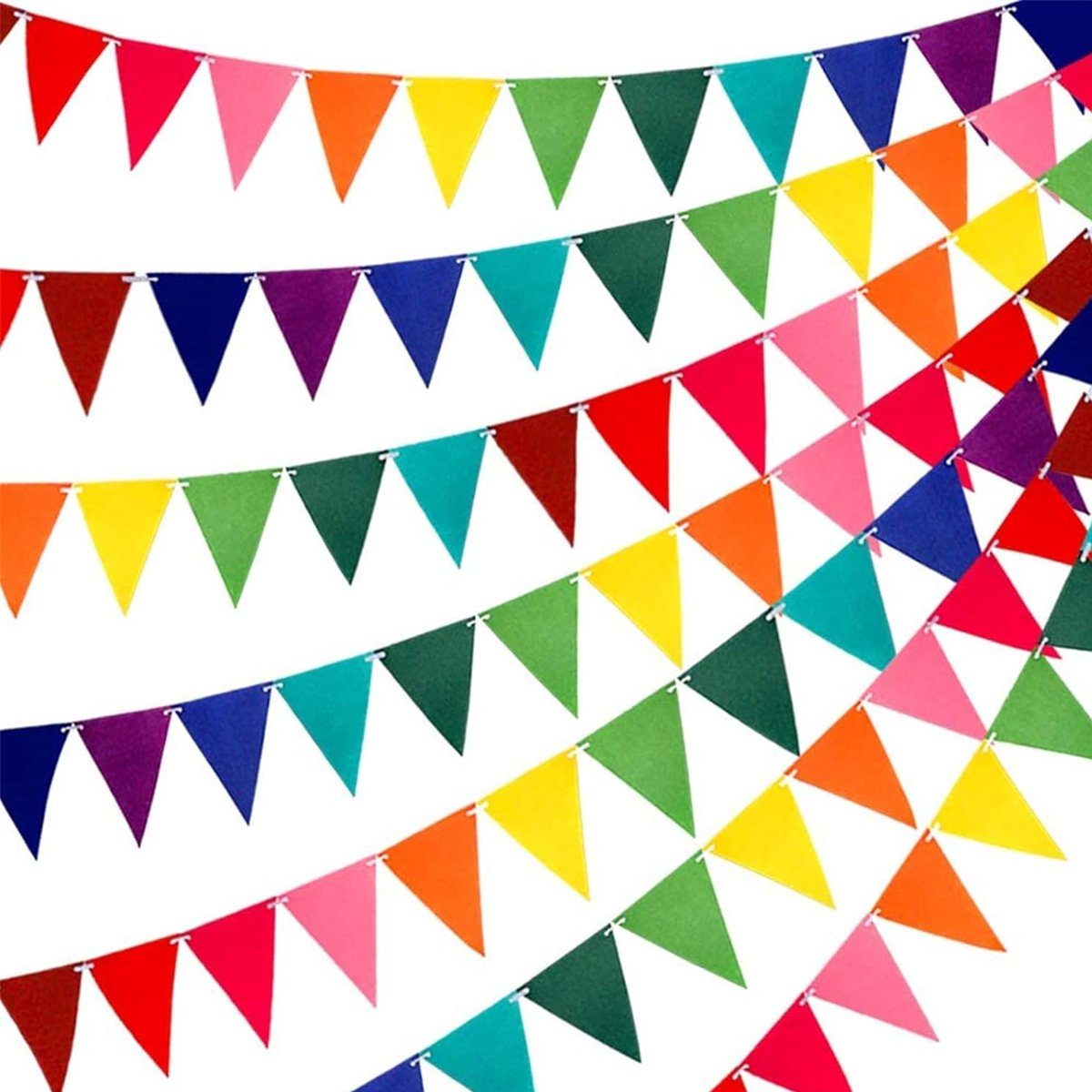 Jormftte Regenbogen-Wimpelkette,Dreieckige-Flagge,Festivals,Party-Dekorationen Wimpelkette