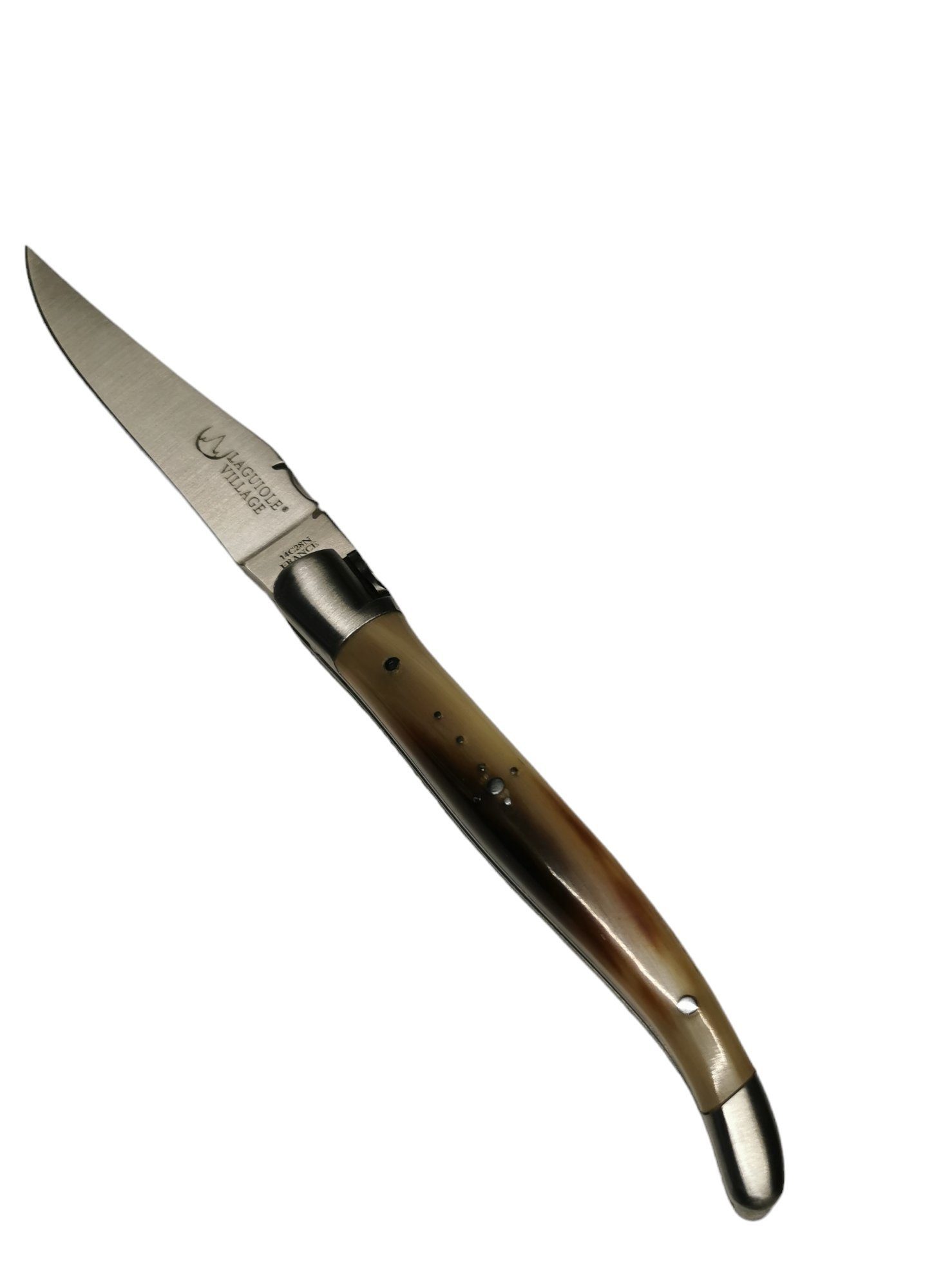Laguiole Frankreich Taschenmesser Laguiole in Horn Taschenmesser mit Village Griff 10 cm
