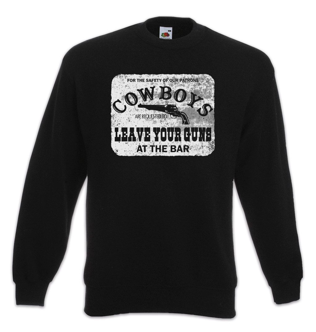 Sweatshirt Cowboys Safety Sign Sweatshirt Cowgirl USA US Confederate Western