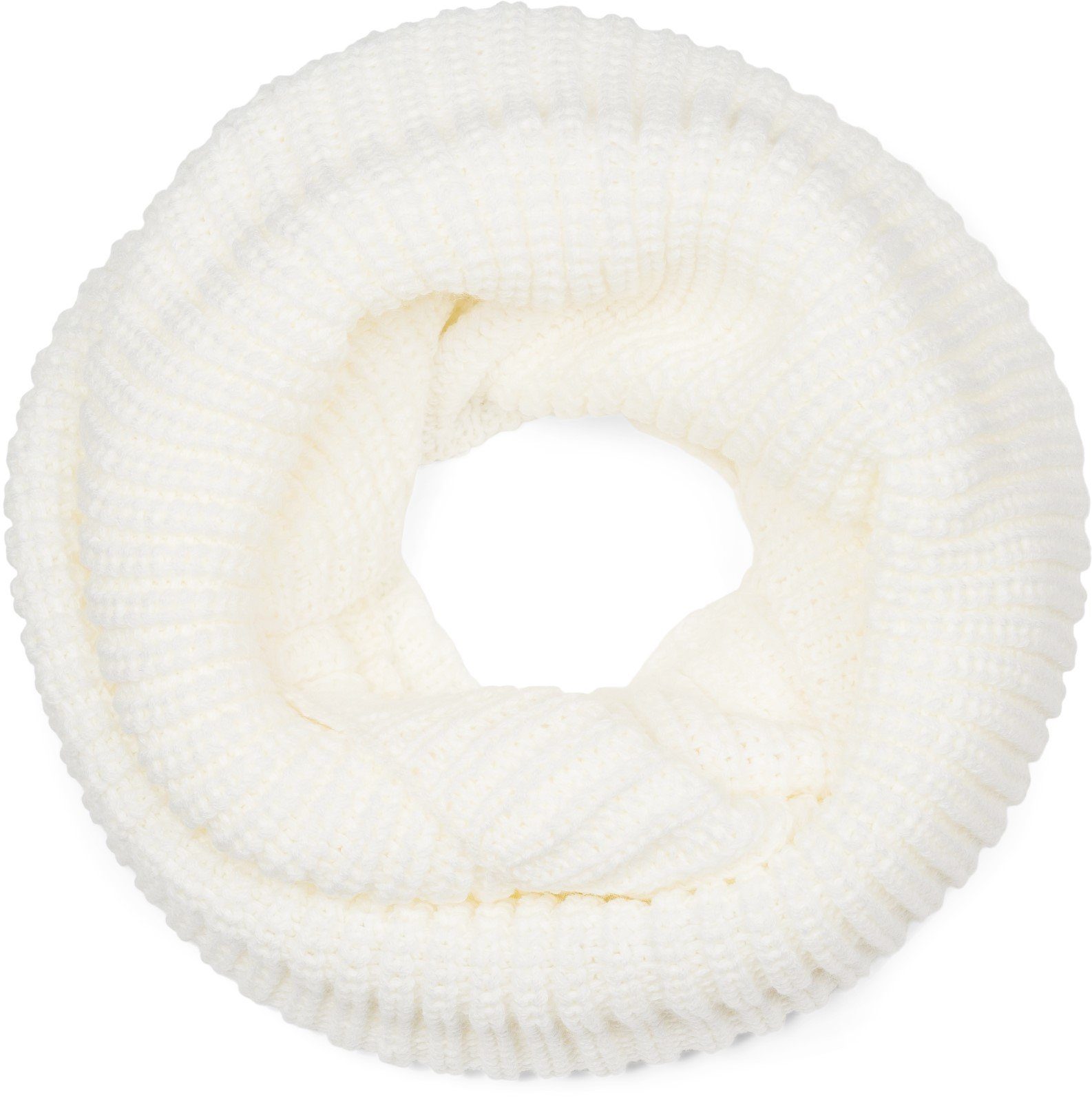 styleBREAKER Strickschal Unifarbener Feinstrick Loop, (1-St)