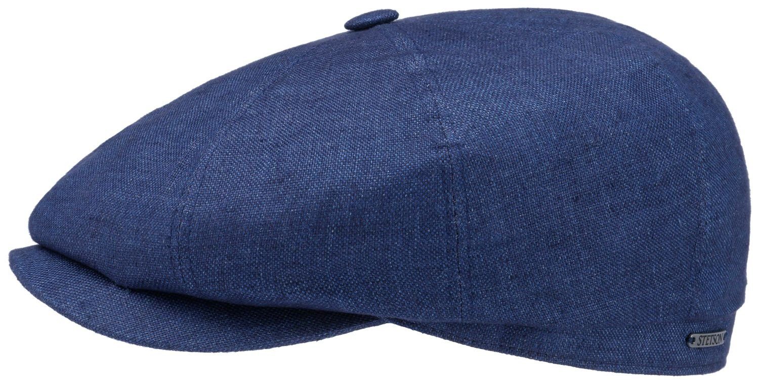 Sportmütze 2 8-teilig Schiebermütze Hatteras Hochwertige Stetson Linen navy