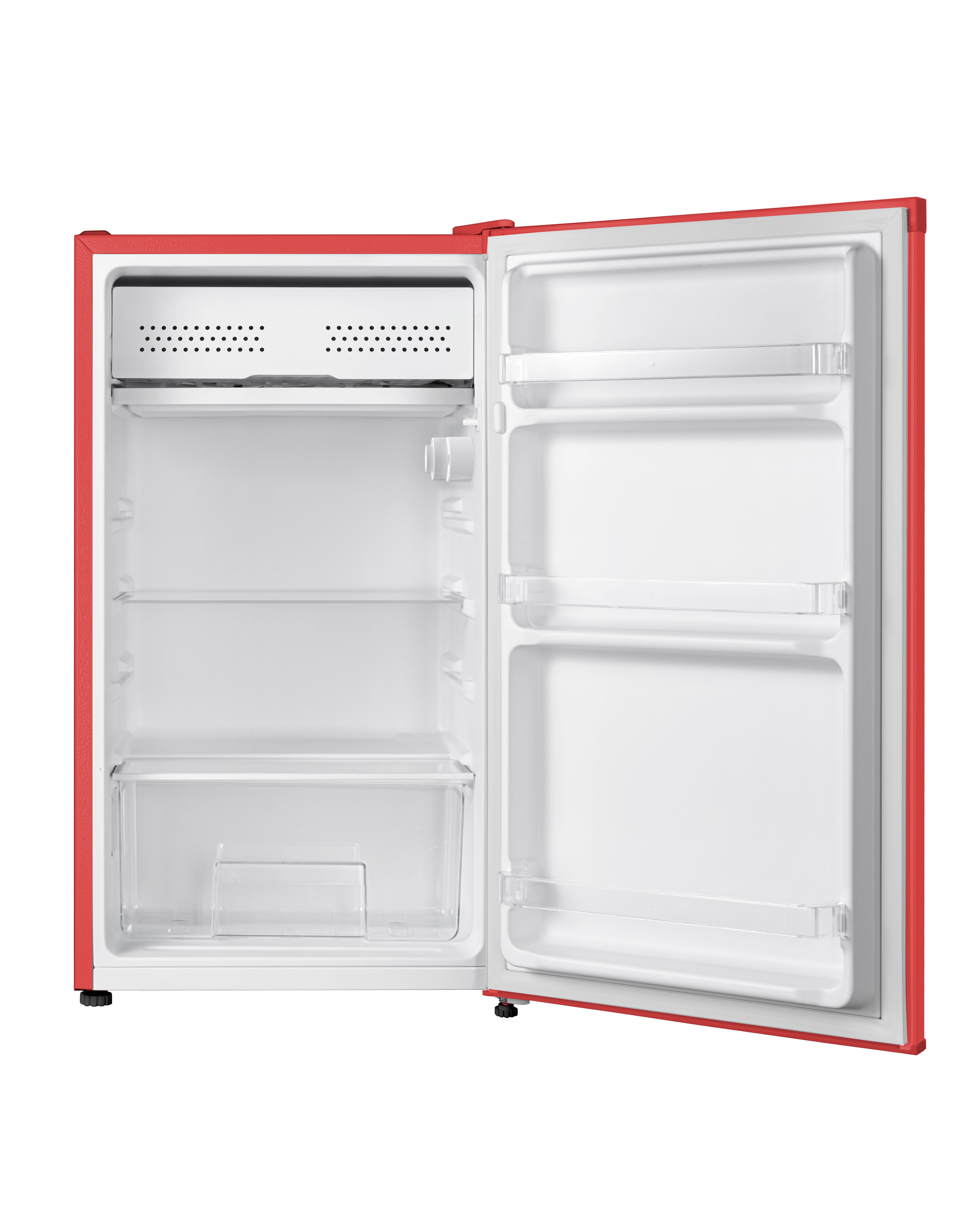 RESPEKTA Kühlschrank Rico, Retro-Design, erhältlich in 3 Farben, mit Flaschenöffner an der Seite