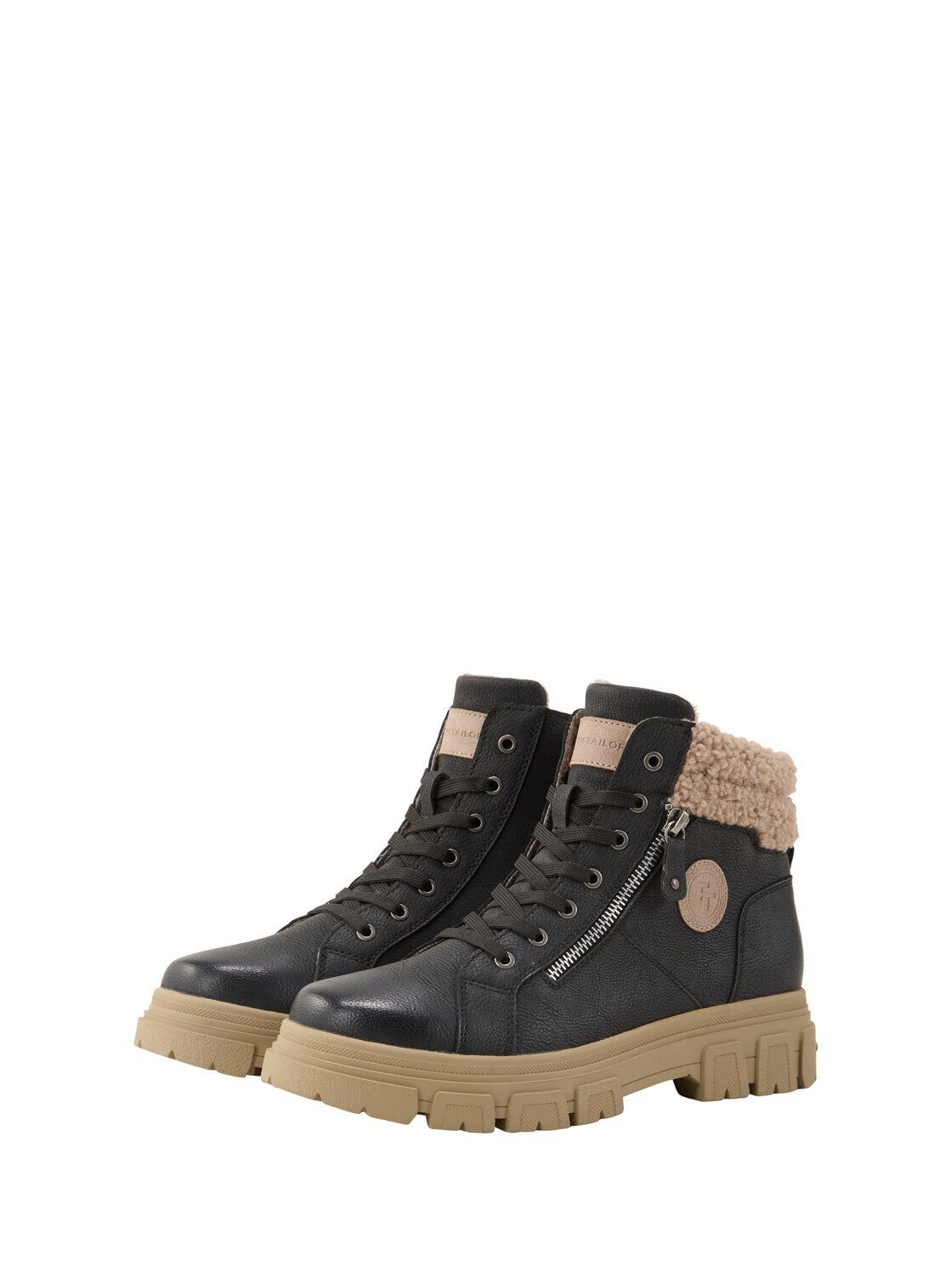 TOM TAILOR Shoes Licence Schnürstiefel (1-tlg) Gefütterte Чоботиetten