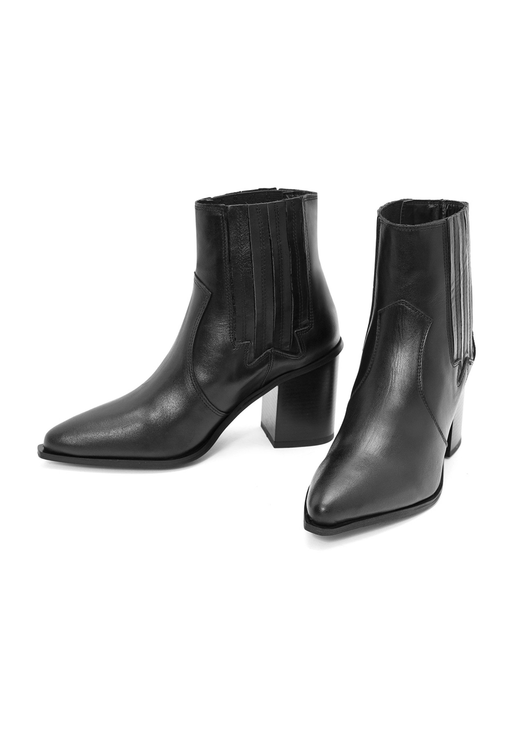 Derimod Cowboy-Stiefel aus Leder Cowboy Boots Kunstlederfutter, Absatz 4 cm