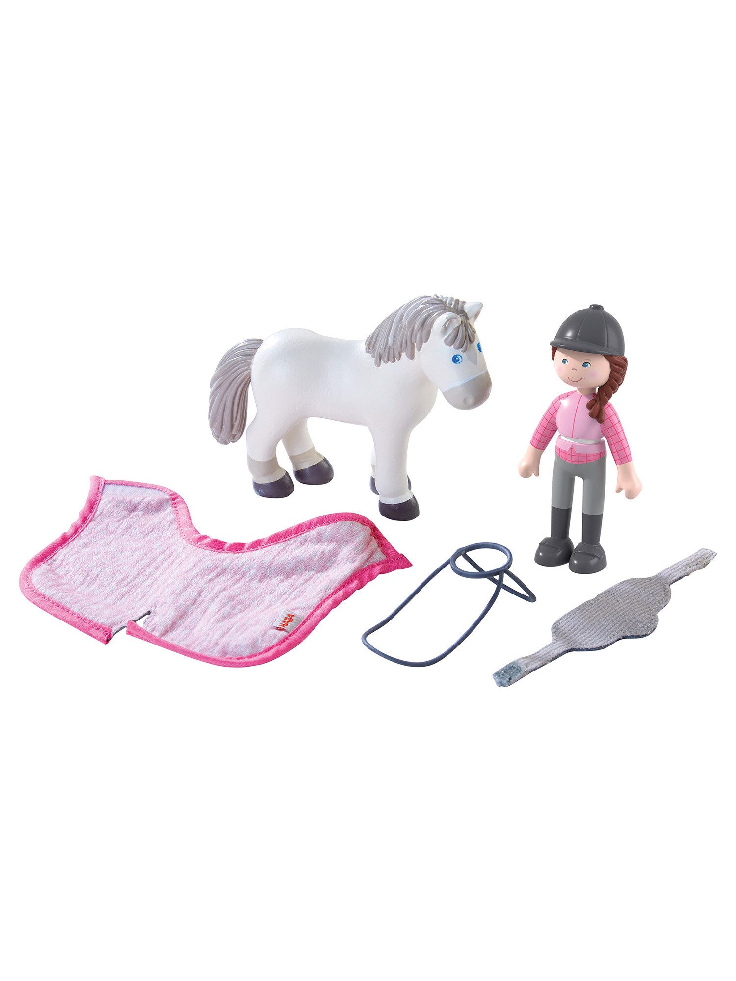Haba Minipuppe Little Friends – Reiterin Sanya und Pferd Saphira, unisex ne günstig online kaufen