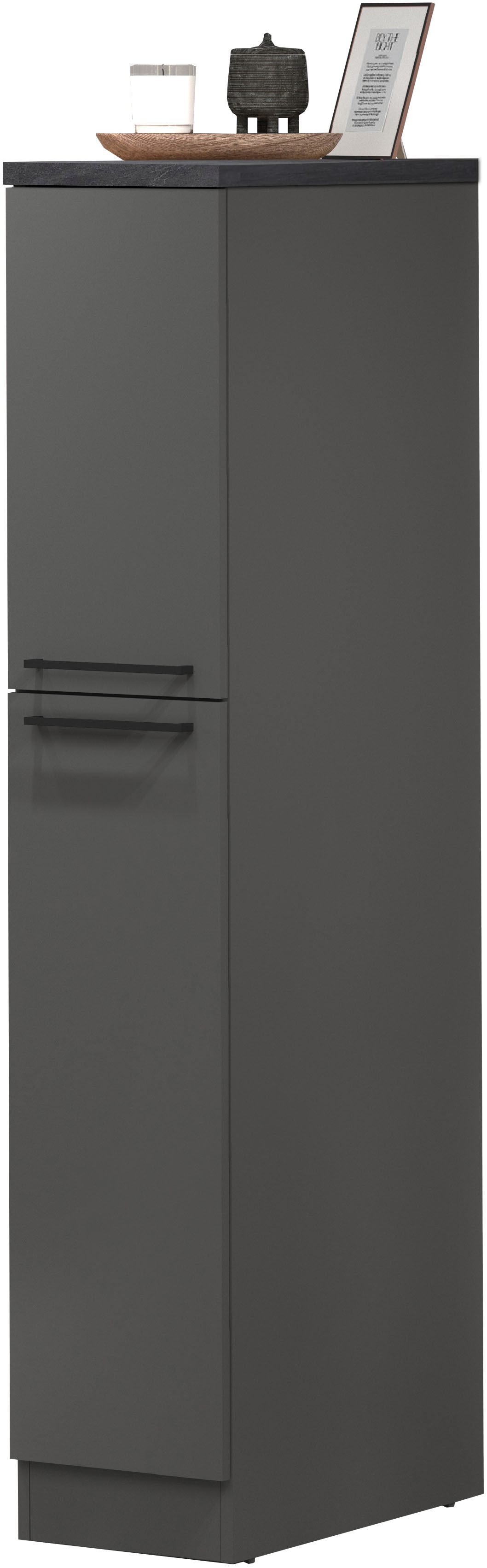 KOCHSTATION Apothekerschrank KS-Sole Breite 30 cm, 2 Auszüge, 4 Fächer