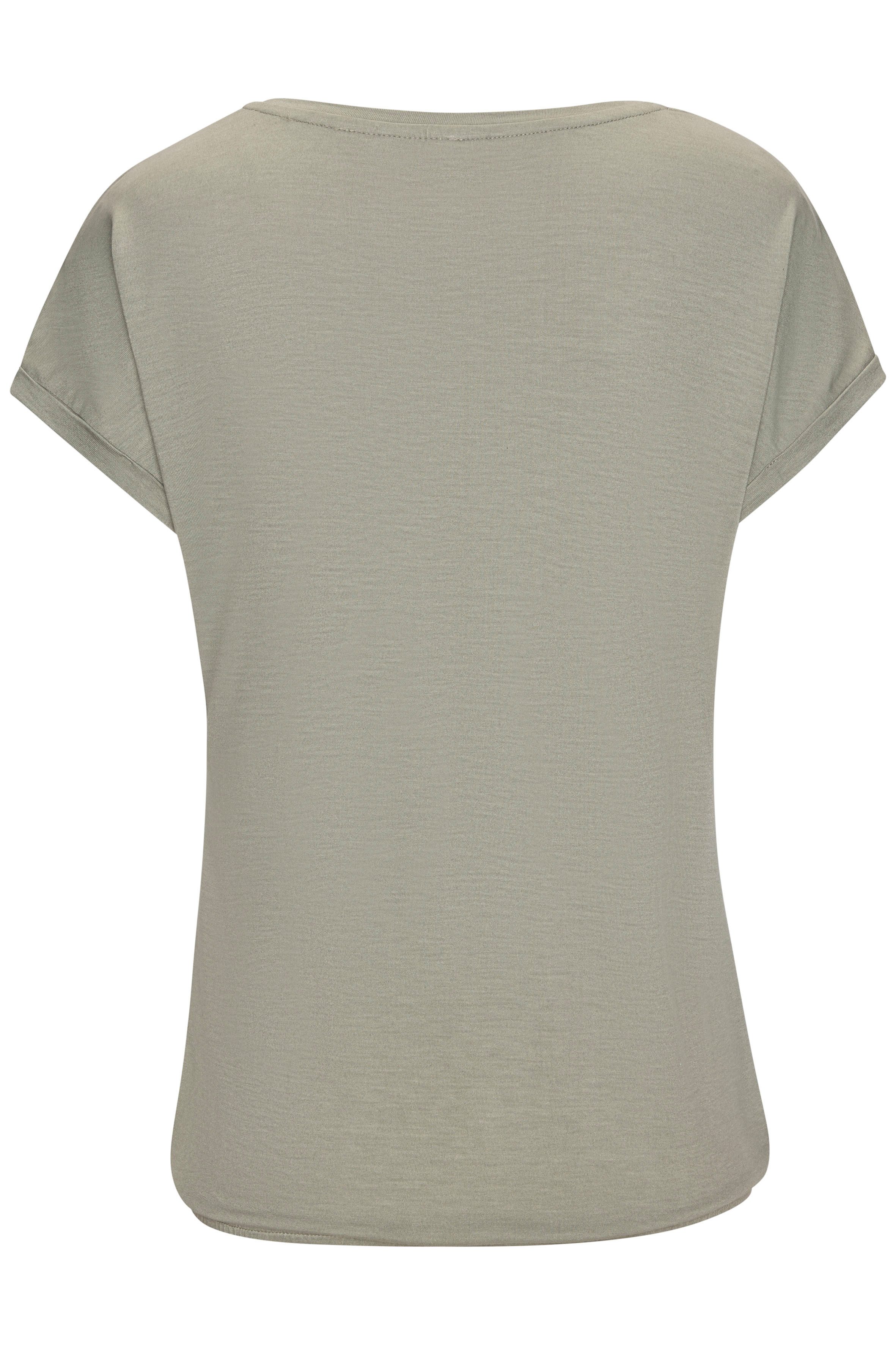 LASCANA Kurzarmshirt mit schimmerndem Blumenprint Sommershirt aus luftiger Viskose-Qualität