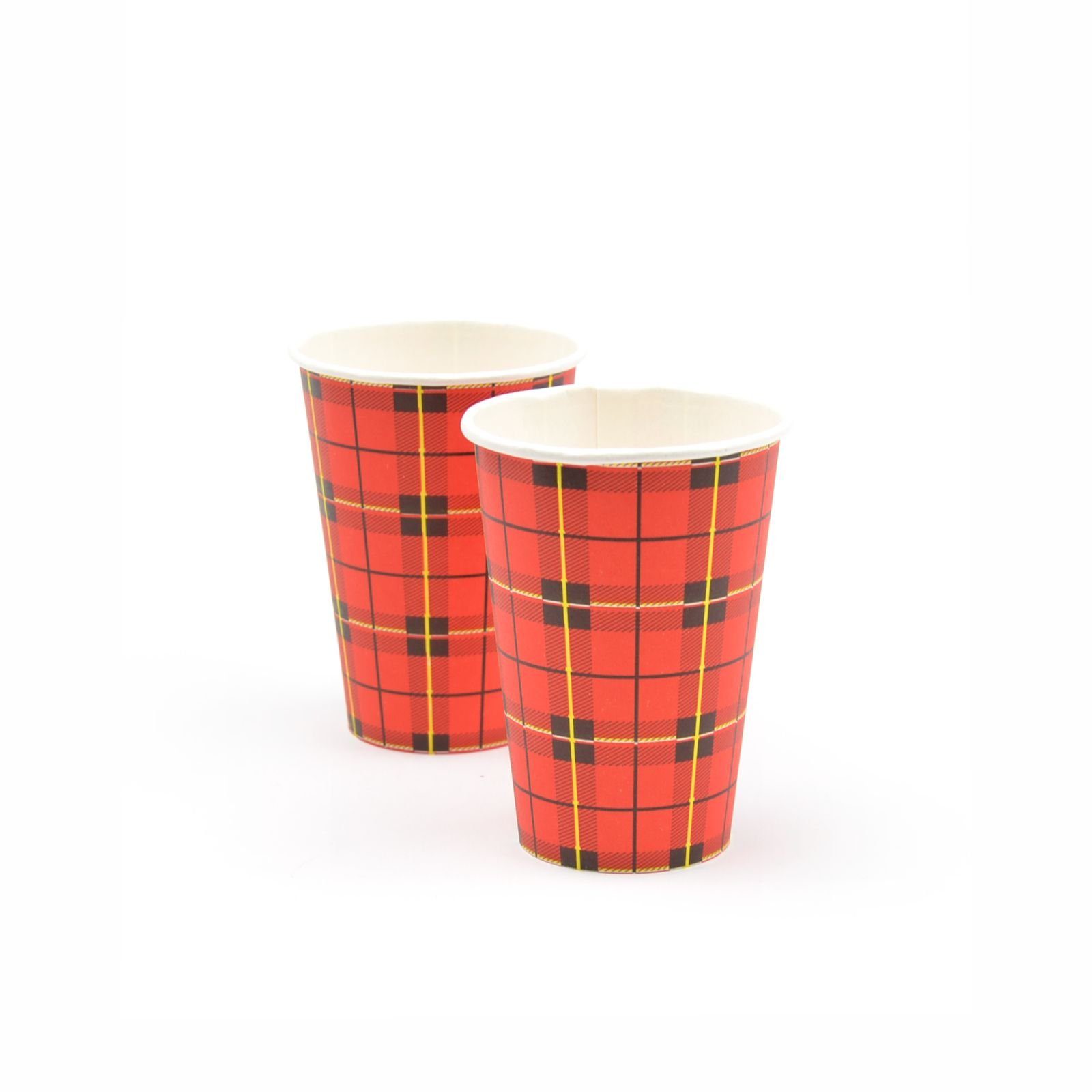 Coffee-to-go-Becher 1000 Stück Kaffeebecher TO GO aus Papier (70 mm), 180 ml / 7,5 OZ, rot, Trinkbecher, Pappbecher für Heißgetränke geeignet