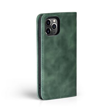 Tec-Expert Handyhülle Tasche Hülle für Apple iPhone 11 Pro, Cover Klapphülle Case mit Kartenfach Fliphülle aufstellbar