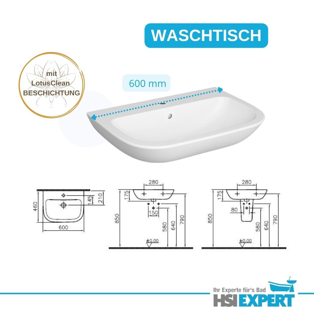 GEBERIT Vorwandelement WC Geberit Spülkasten WC Waschbecken Grohe Bad Set, Spar-Set, LotusClean-Beschichtung