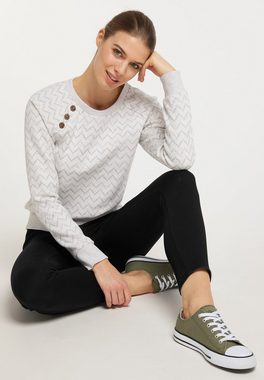 Ragwear Sweatshirt DARIA CHEVRON Nachhaltige & Vegane Mode Damen