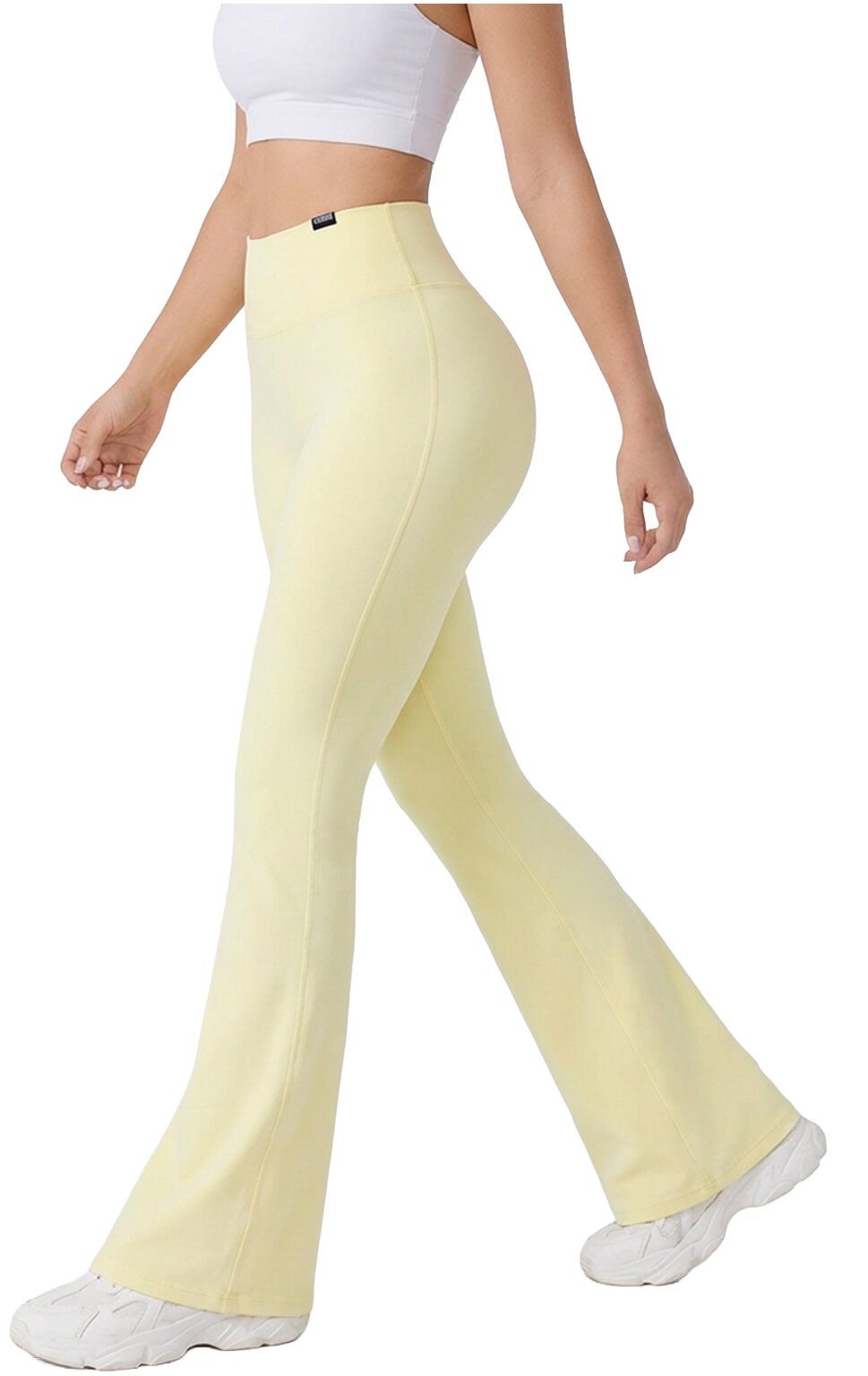 Smilodox Schlaghose Loreen, Flared Seamless Sportleggings, Schlaghose, Blickdicht Slim Fit Booty Yogahose, Elastisch Fitnessleggings, Gym, Freizeit