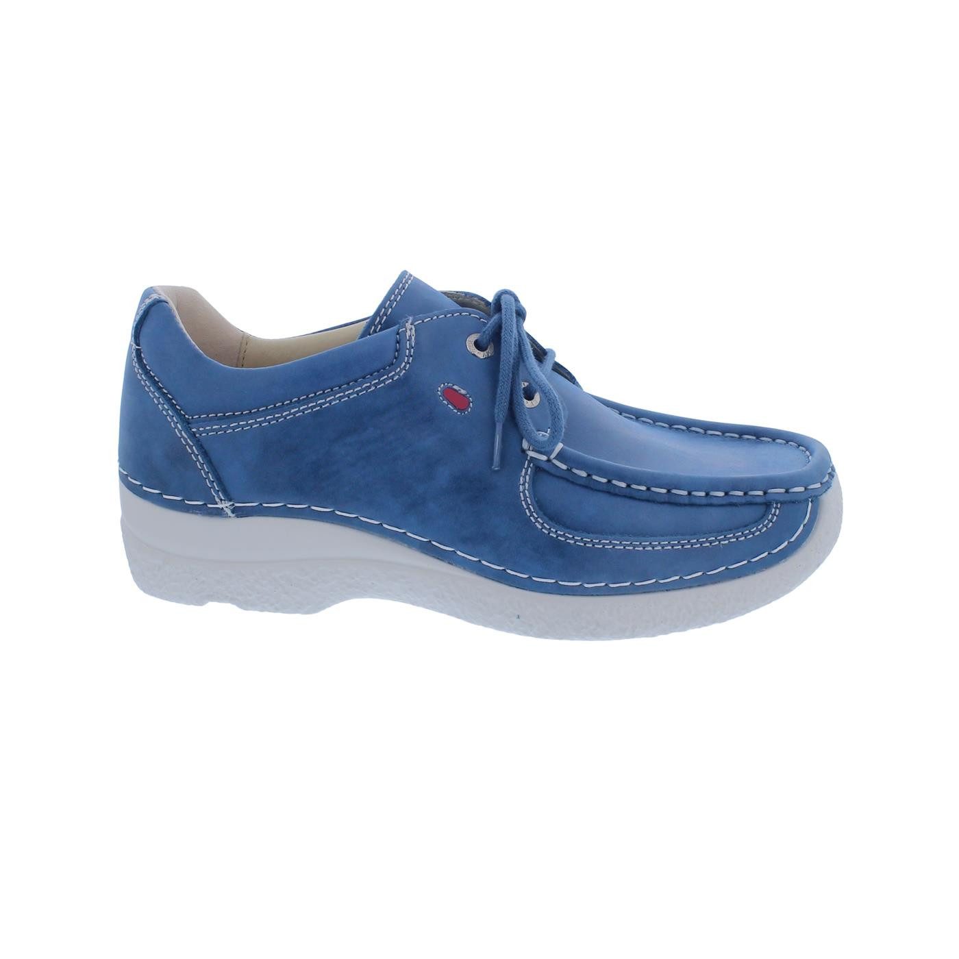 Wolky Roll Shoe 0621636-804, Fantastic leather (Glattleder), Atlantic Schnürschuh