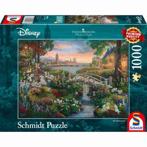 Schmidt Spiele Puzzle Disney 101 Dalmatiner, 1000 Puzzleteile