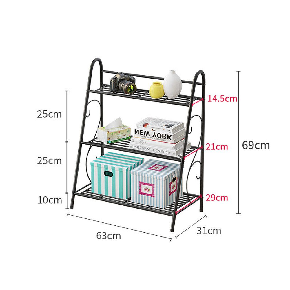 GarveeMore Blumenständer 3 Etagen Pflanzenständer,mit Rutschfesten Füßen,Ve günstig online kaufen