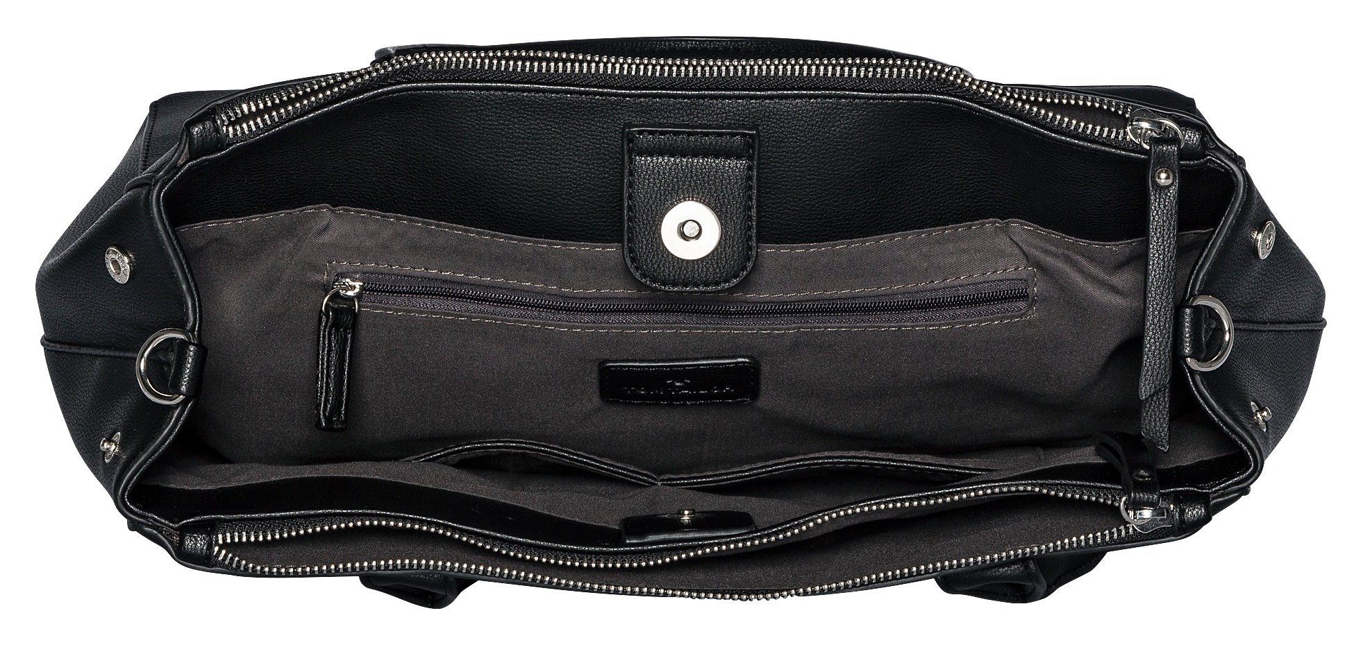 TOM TAILOR Shopper Roma, aus fein genarbtem Lederimitat, modisch schlicht