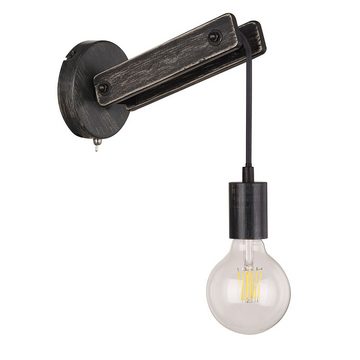 etc-shop LED Wandleuchte, Leuchtmittel inklusive, Warmweiß, Farbwechsel, Wandlampe dimmbar mit Fernbedienung Vintage Leuchte Industrial Vintage