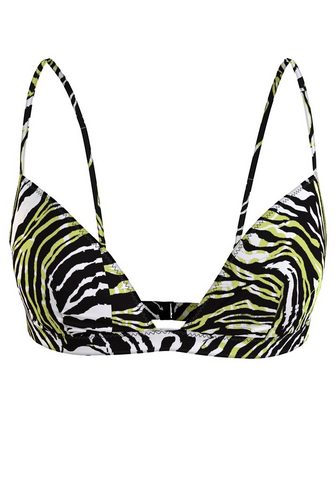 Calvin Klein Swimwear Triangel-Bikini-Top im Zebra-Look