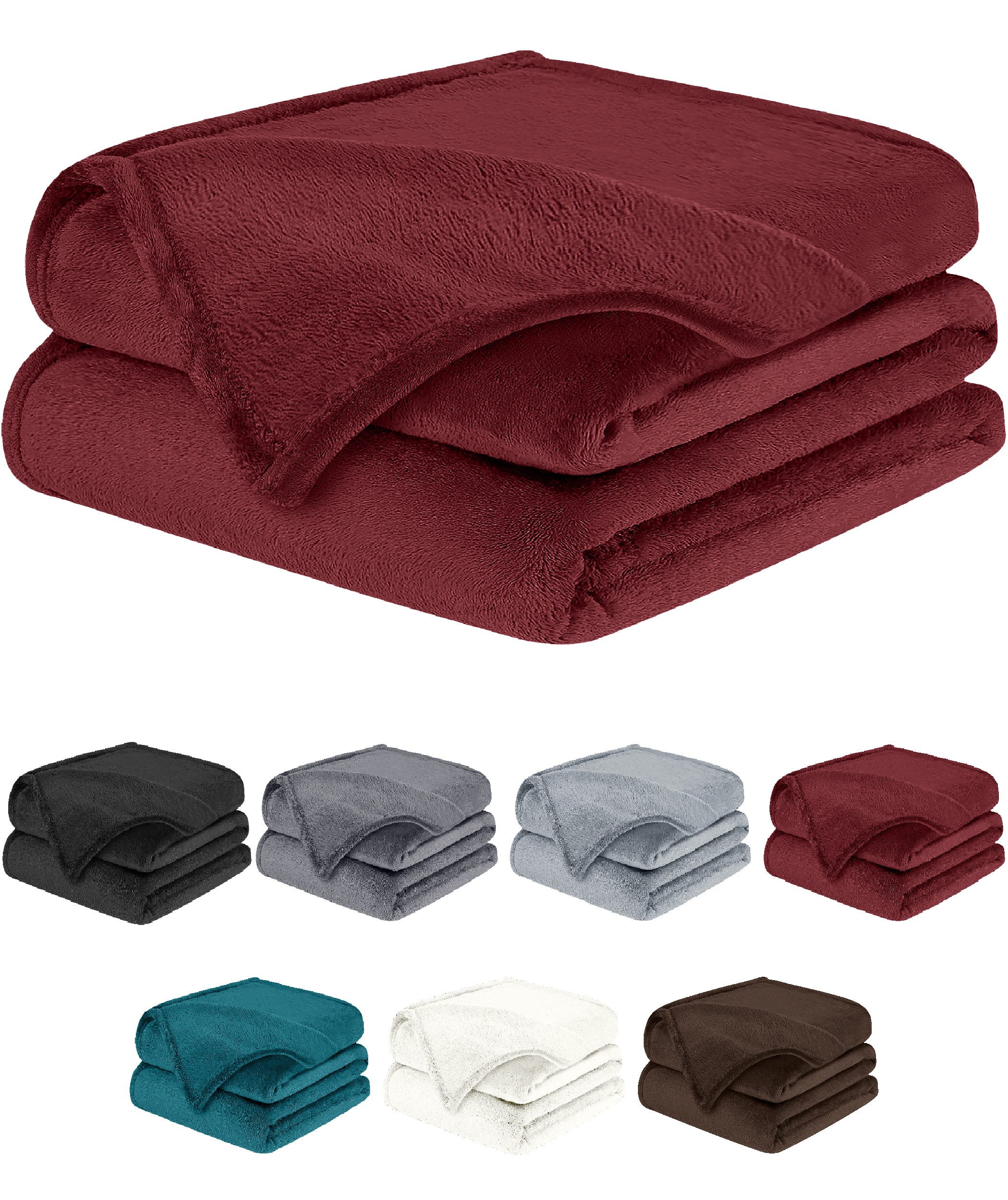 Wohndecke Kuscheldecke Fleecedecke Sofadecke Tagesdecke Bettüberwurf, BRB H günstig online kaufen