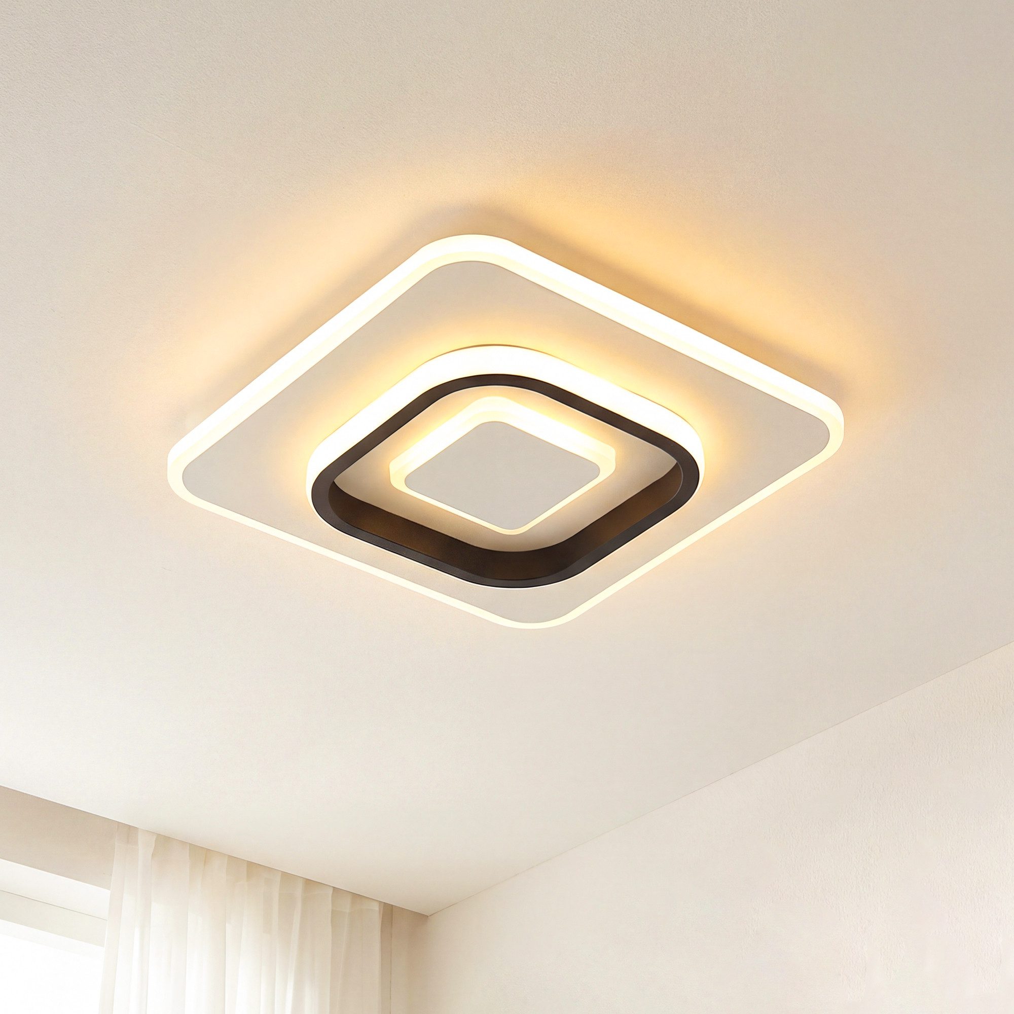 BlingBin LED Deckenleuchte Runde Deckenlampe LED Moderne 22W, Minimalistisches Design, 2300LM, LED fest integriert, Warmweiß, Neutralweiß, Kaltweiß, LED Lampen Deckenbeleuchtung Ceiling Light für Wohnzimmer