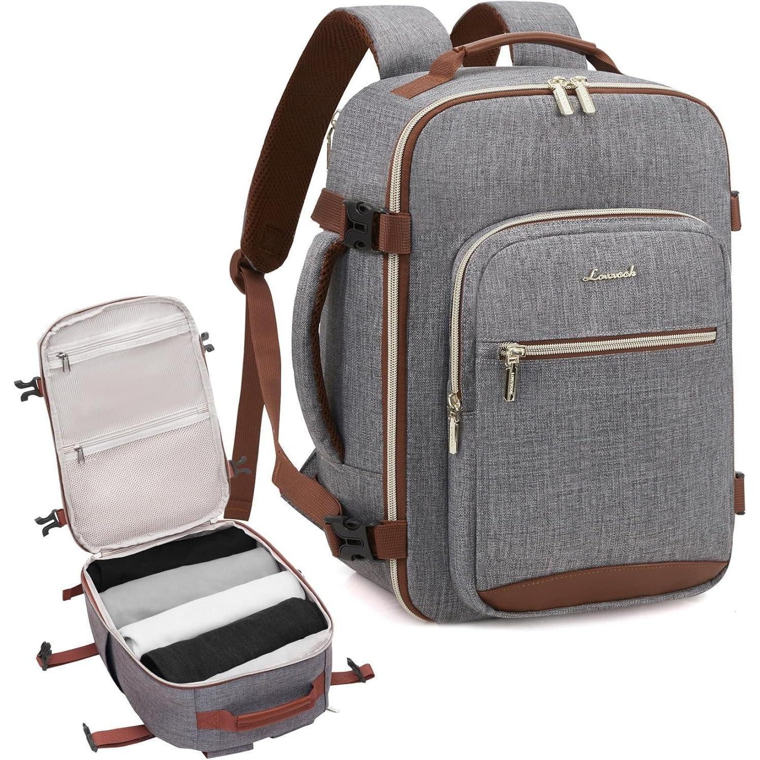 Reiserucksack Handgepäck 40x20x25 Rucksack für Ryanair Flugzeug Damen Herren 14 Zoll