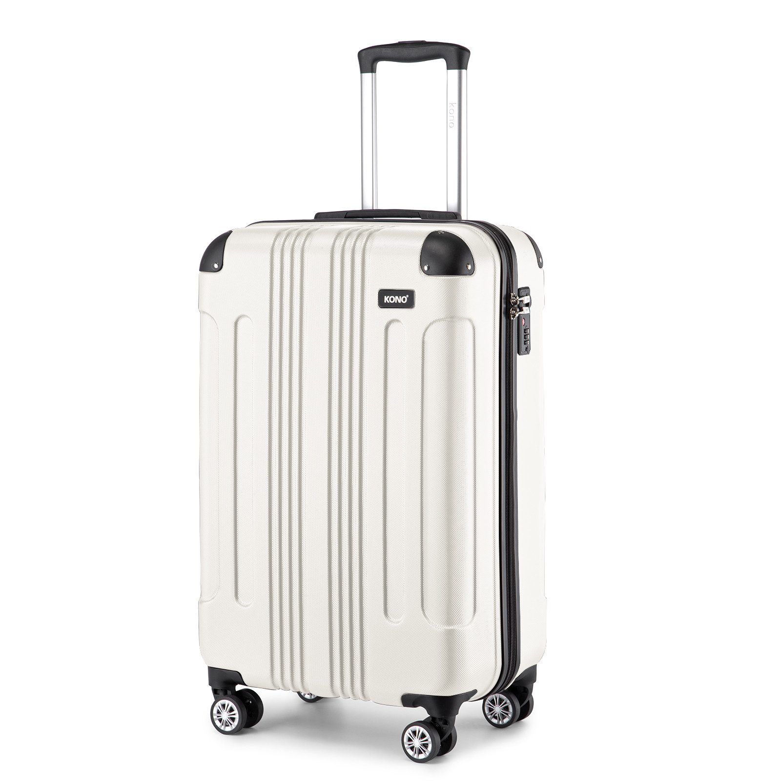 KONO Handgepäck-Trolley Panda-Design Hartschalen-Koffer mit 360°-Drehrollen günstig online kaufen