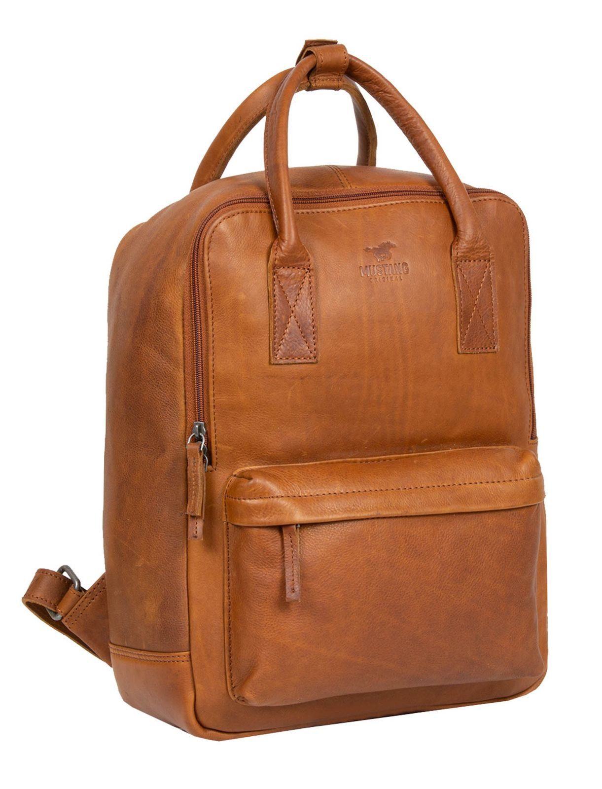 MUSTANG Rucksack Backpack, aus echtem Leder günstig online kaufen