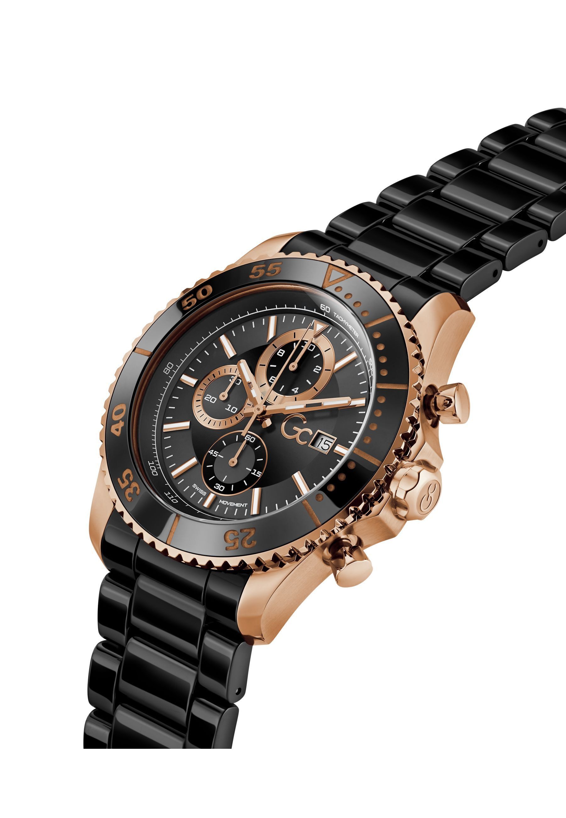 Guess Collection Quarzuhr Gc SpeedRacer, (1-tlg., Not a set – not applicable to this product), Chronographenuhr