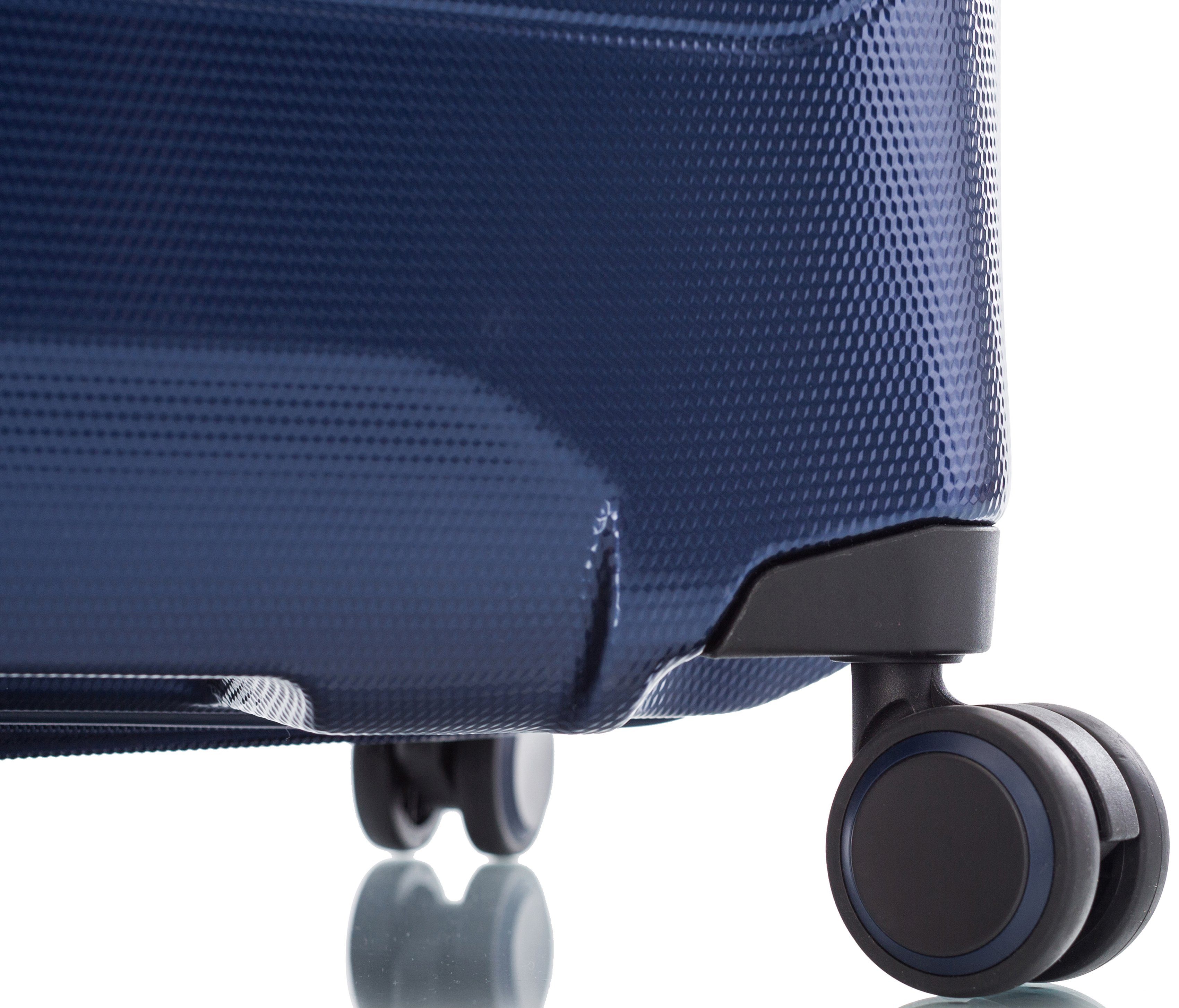 Damen Trolleys Heys Hartschalen-Trolley Eco Case, 66 cm, Navy Blau, 4 Rollen, mit Volumenerweiterung, zum Teil aus recyceltem Ma