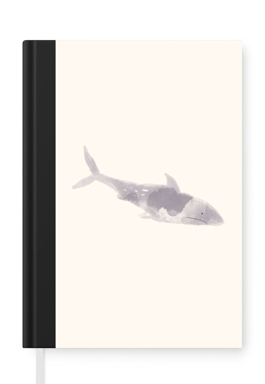 MuchoWow Notizbuch Fische - Meerestiere - Aquarell - Zeichnung, Journal, Merkzettel, Tagebuch, Notizheft, A5, 98 Seiten, Haushaltsbuch