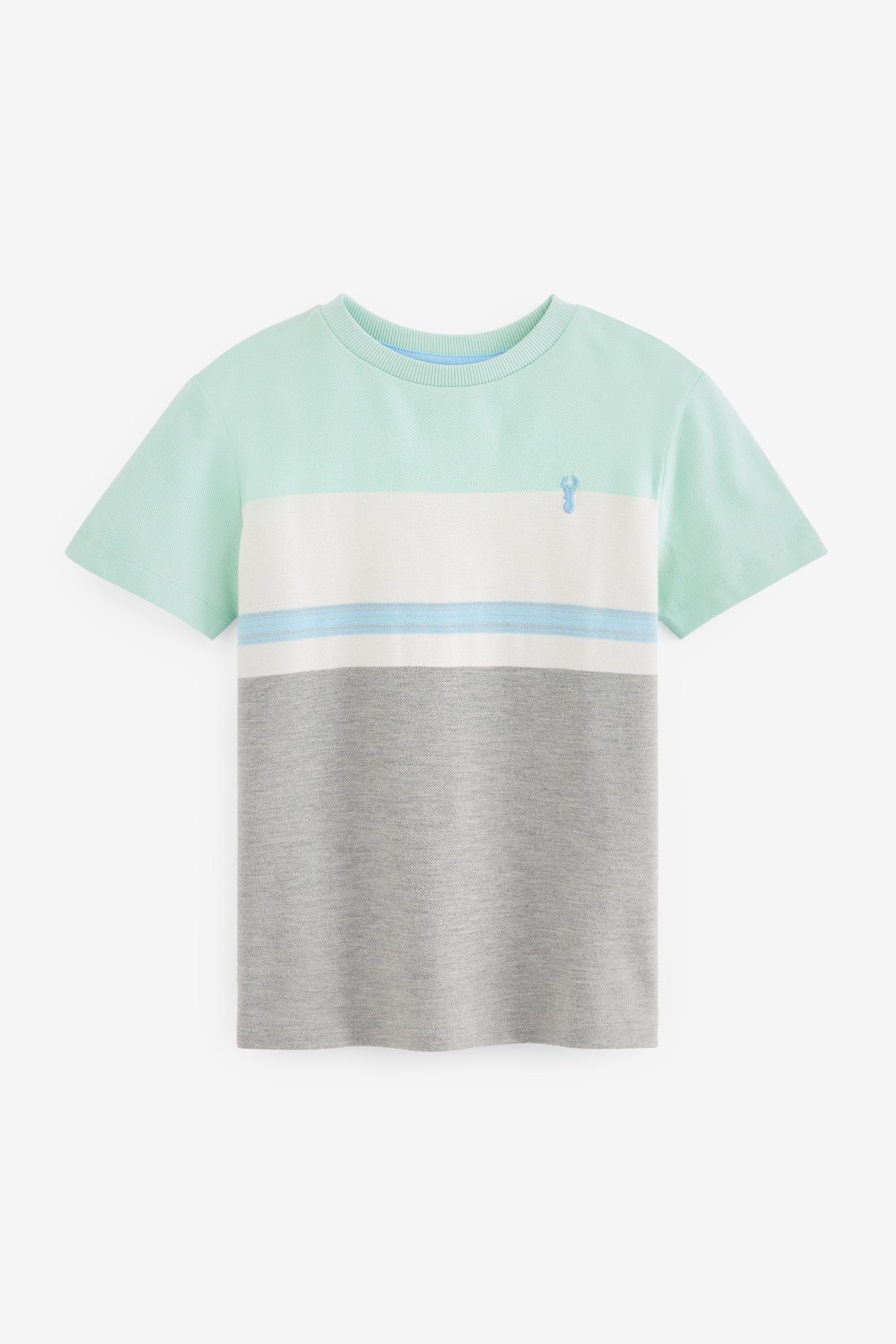 Next T-Shirt T-Shirt in Blockfarben (1-tlg) Mint Green