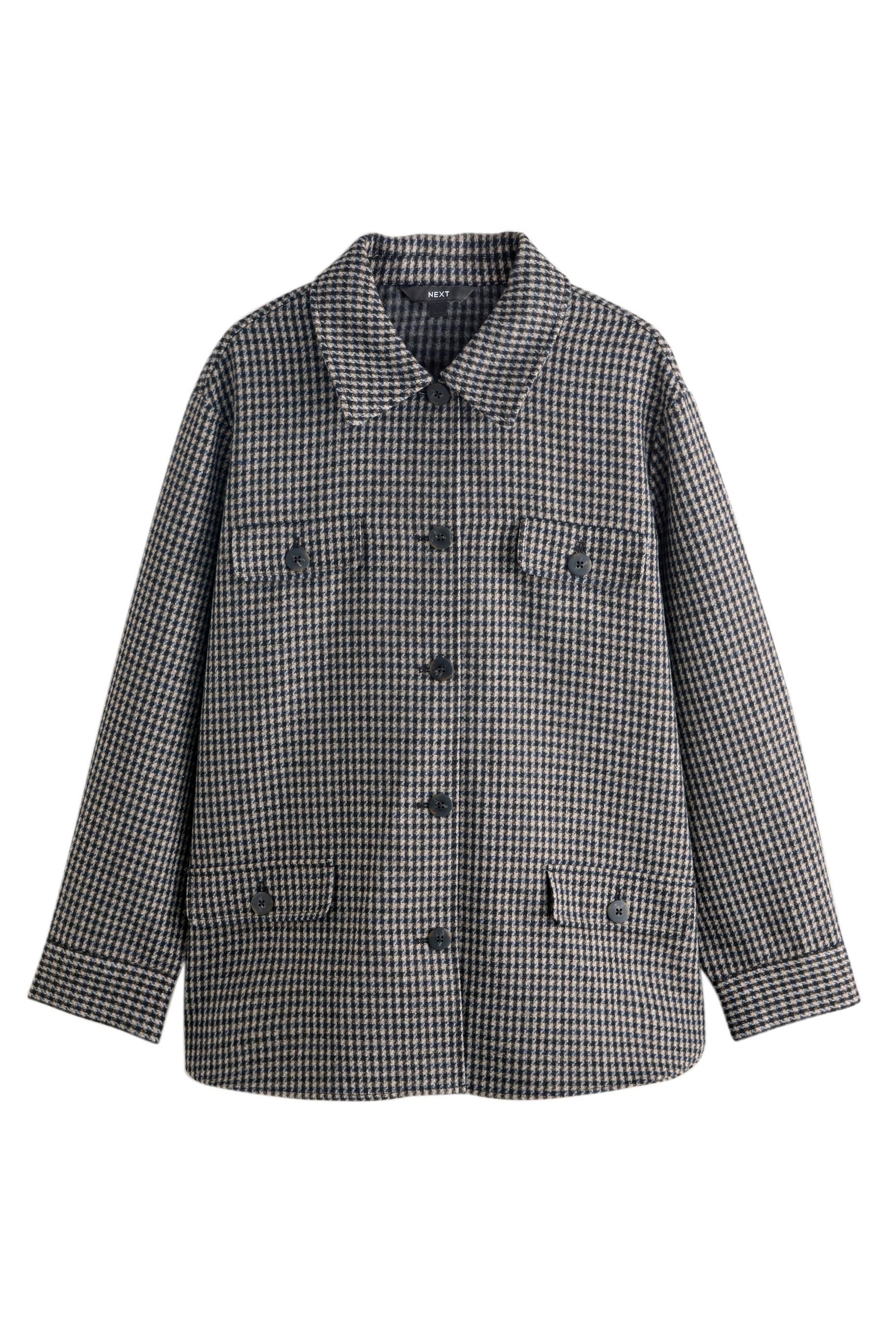 Next Hemdjacke Kariertes Hemd aus angerautem Stoff (1-St) günstig online kaufen