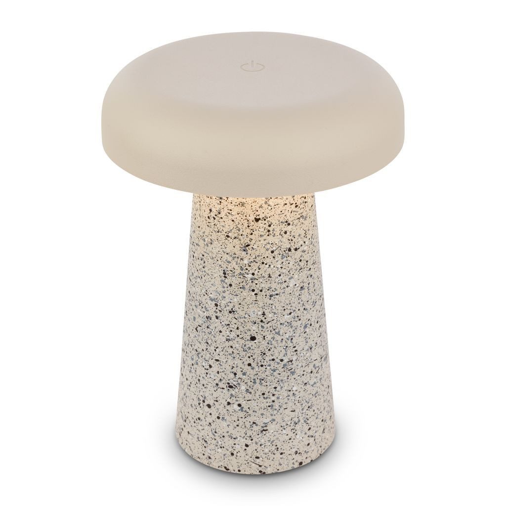 Briloner Leuchten Tischleuchte, LED wechselbar, 3000K - Warmweiß, 12x17 cm, Akku tauschbar, Indoor/Outdoor, Wohnzimmer, Flur, Balkon