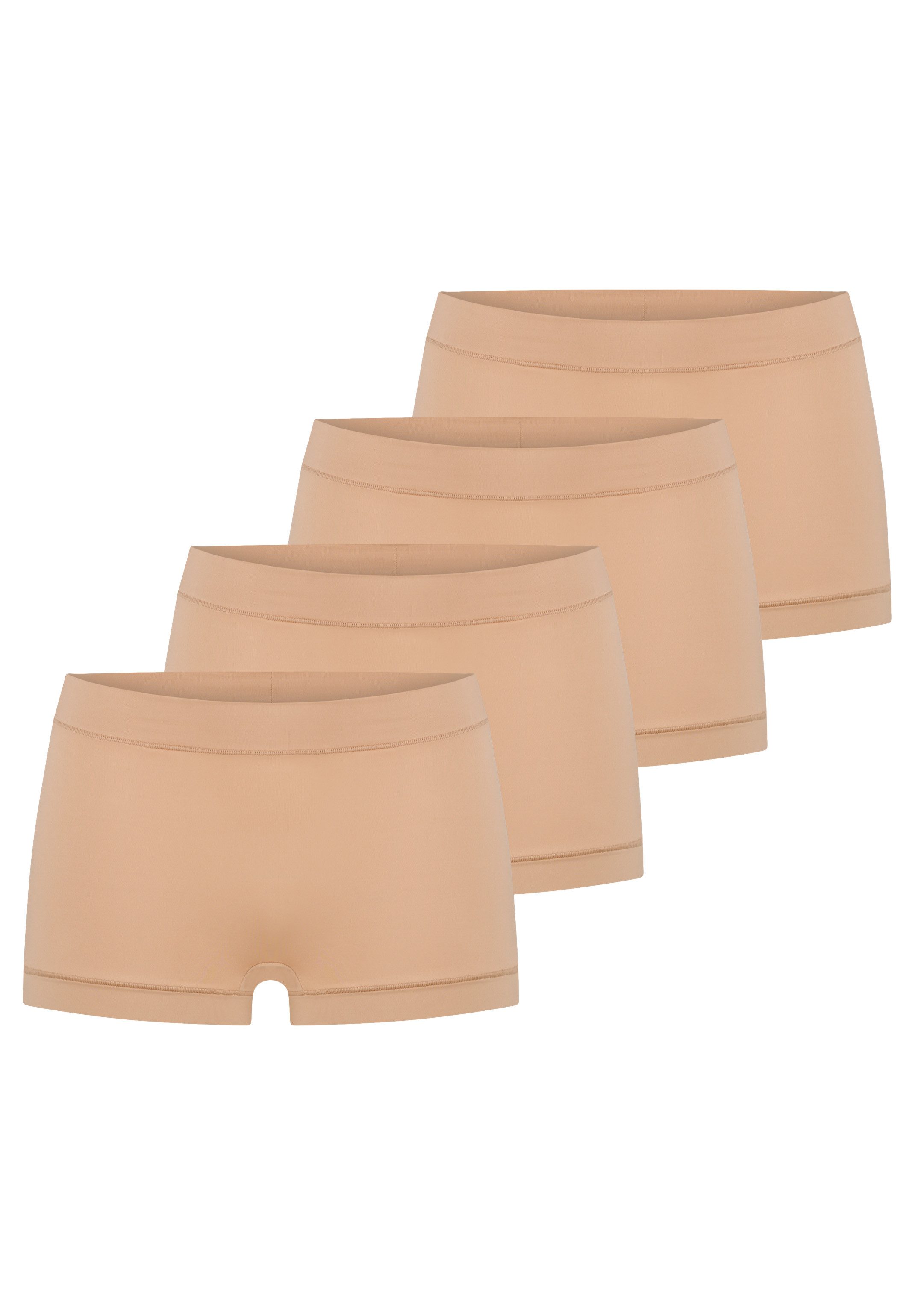 Schiesser Panty 4er Pack Unique Micro (Spar-Set, 4-St) Boyshort - Blickdicht - Innovatives Stretch Material