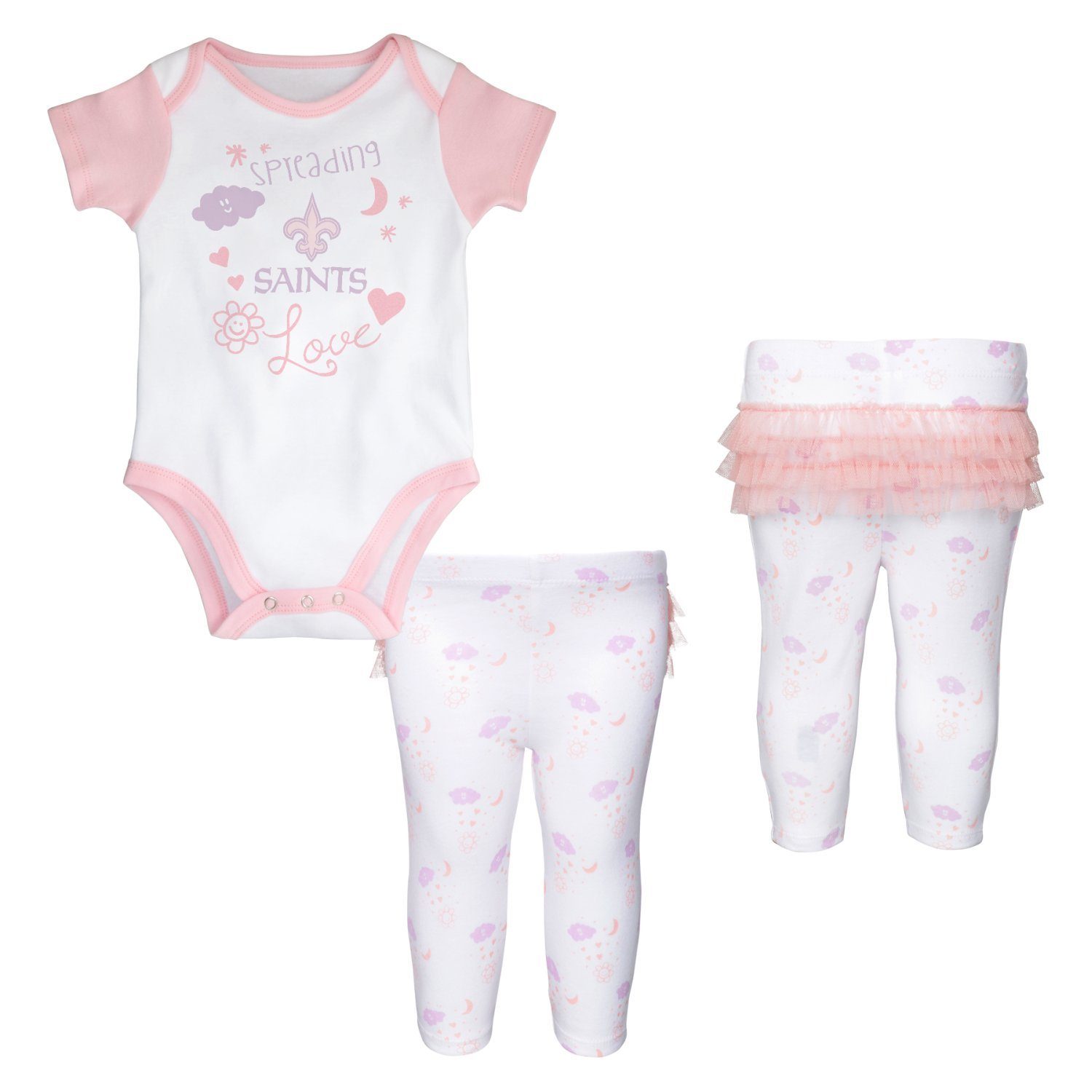 Outerstuff Print-Shirt NFL Body Leggings Set New Orleans Saints