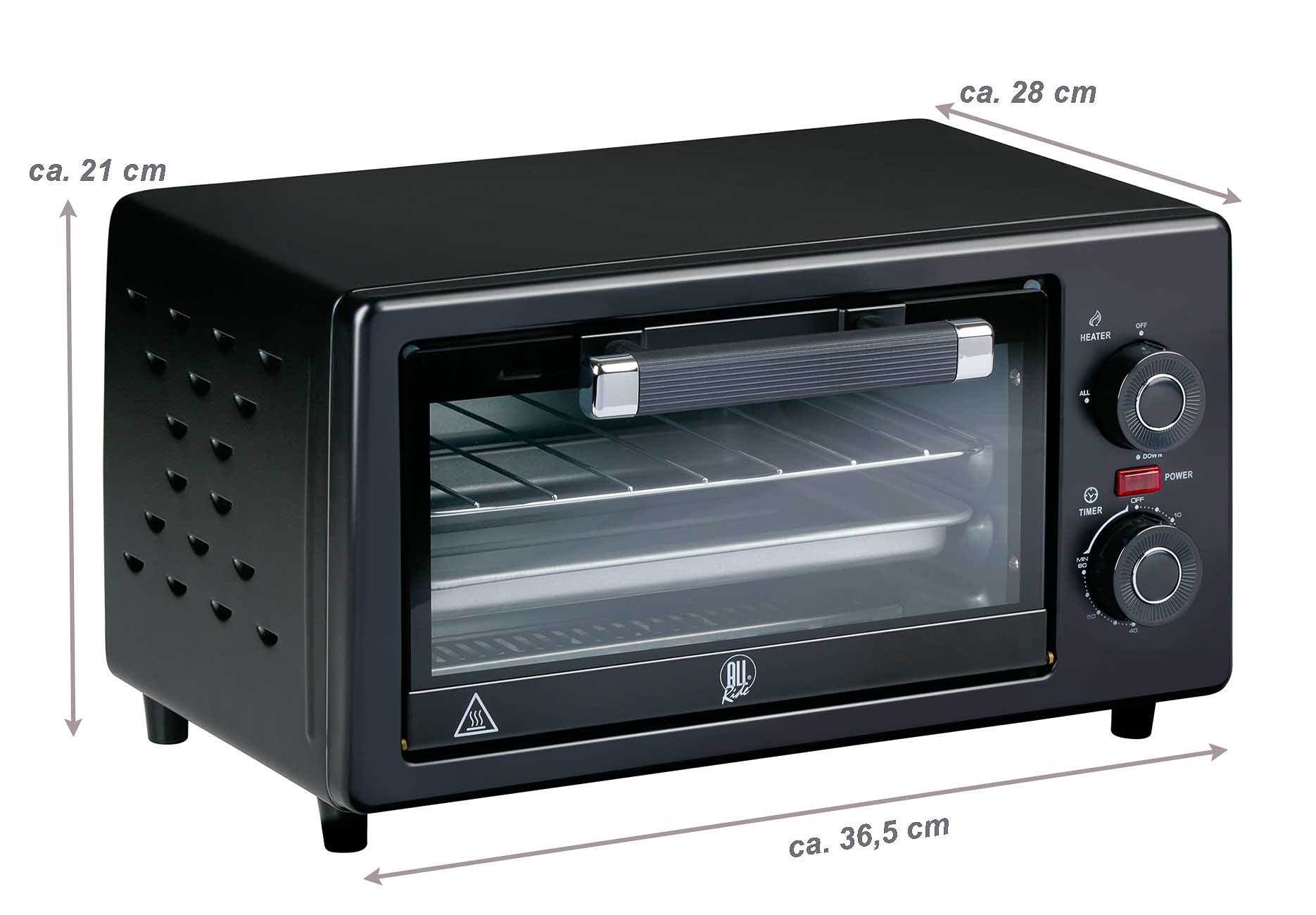 All Ride Minibackofen LKW Mini Backofen 300 W, LKW Backofen, Anschluss 24V Zigarettenanzünder