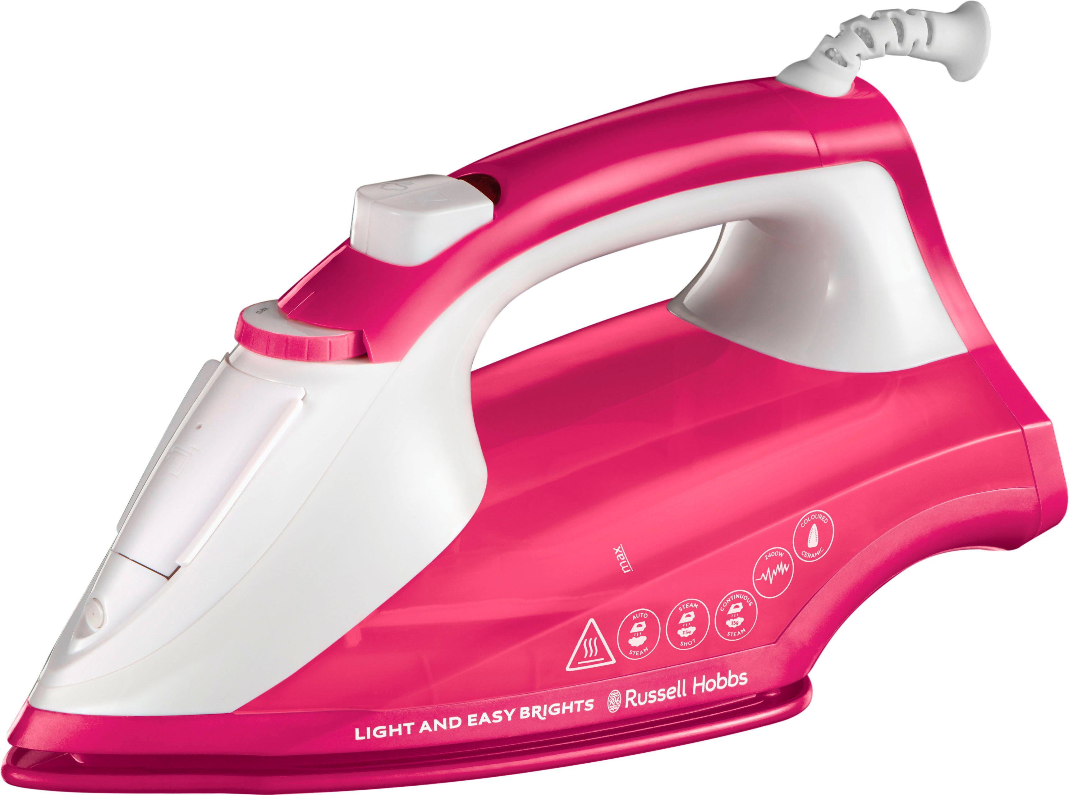 RUSSELL HOBBS Dampfbügeleisen 26480-56 Light and Easy Brights Berry, 2400 W