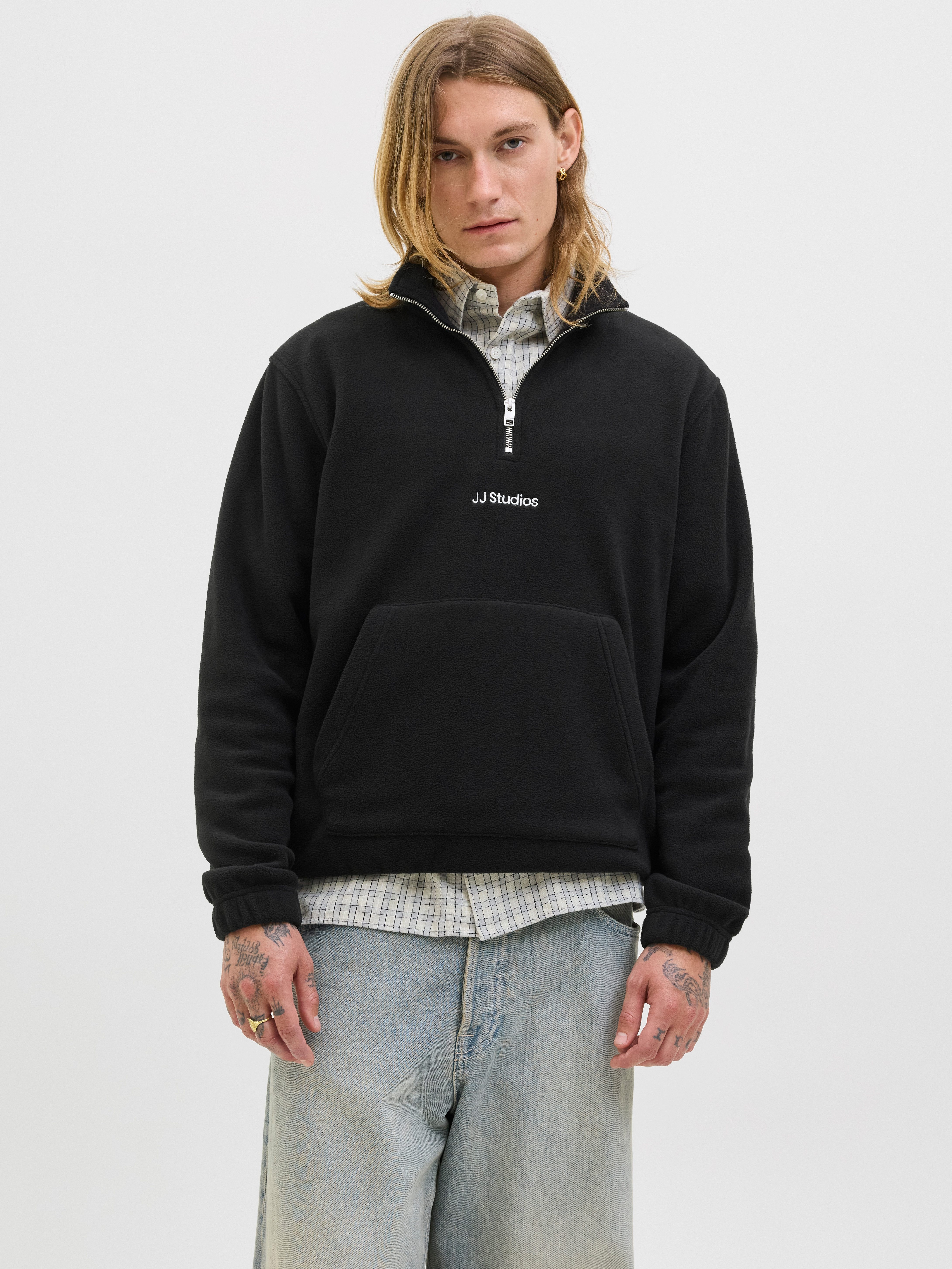 Jack & Jones Sweatshirt JJSOHO HALFZIP FLEECE günstig online kaufen