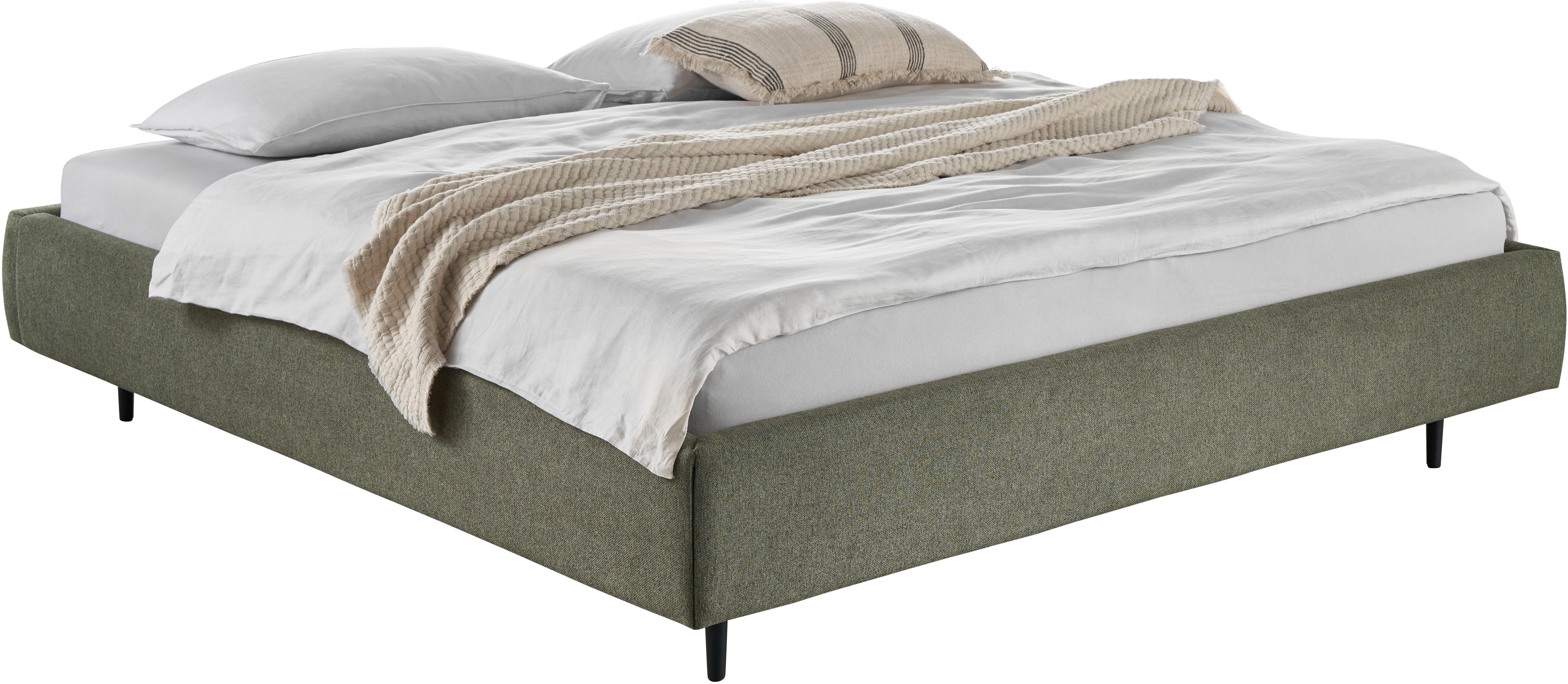 Home affaire Polsterbett Lumira, rahmenhohes Design & wahweise Überlänge, inkl. 7-fache Einlegetiefenverstellung & saugroboterfreundliche Höhe