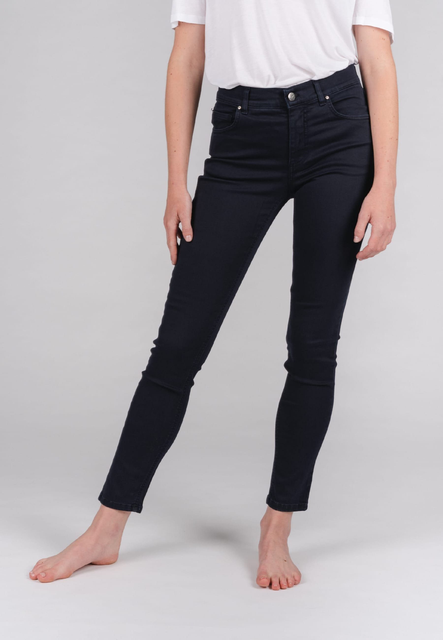 ANGELS Slim-fit-Jeans Jeans Skinny mit unifarbenem Design, Slim Fit mit  schmalem Bein